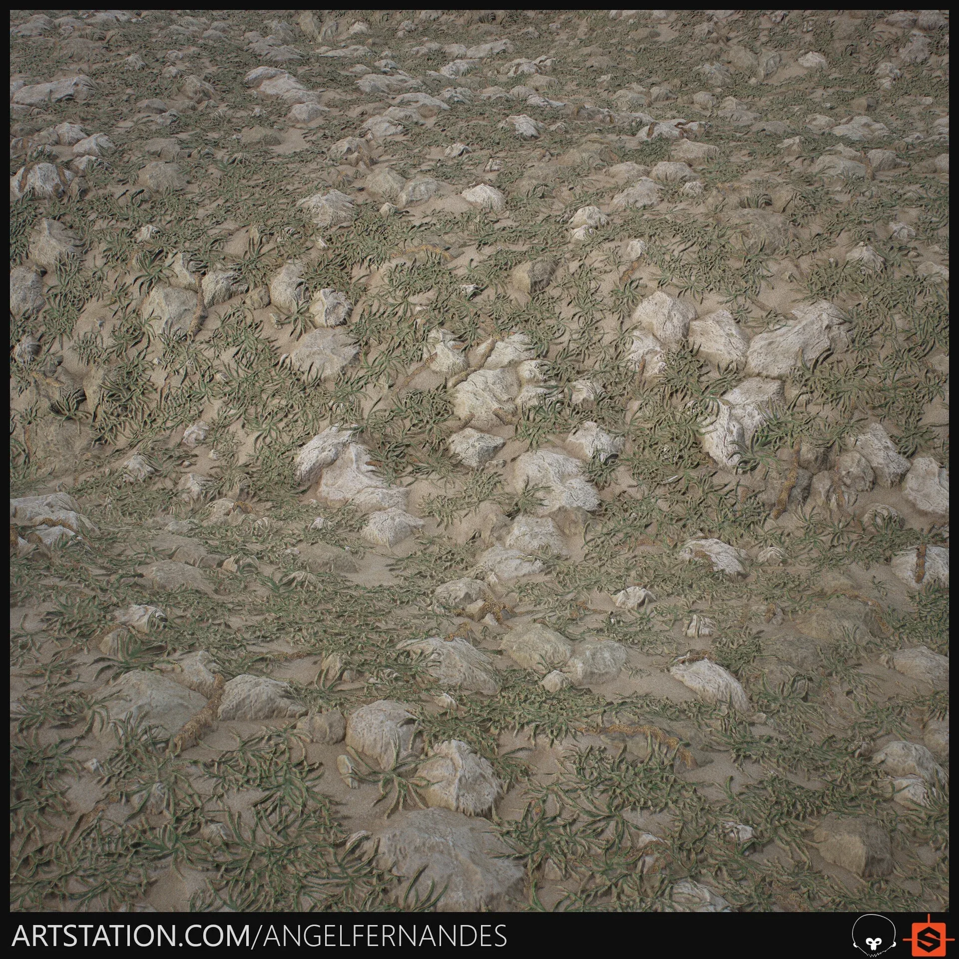 Sand Ground Material - Substance Designer