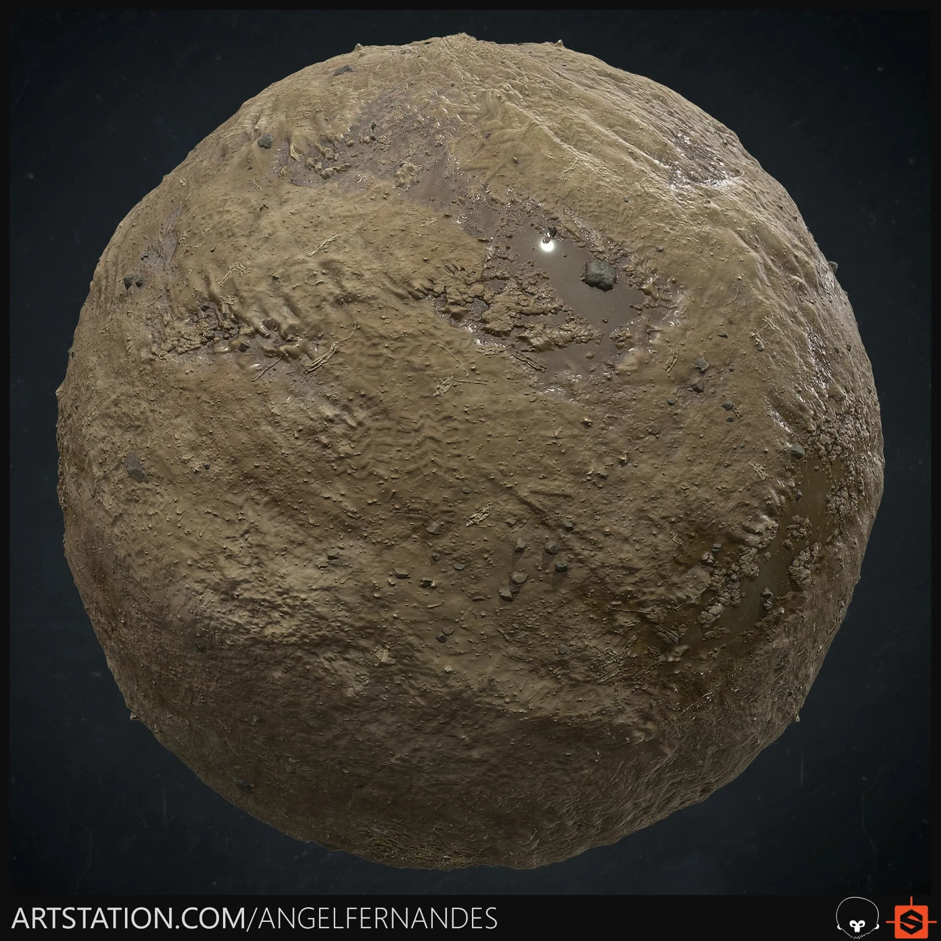 Mud Soil Material - Substance Designer