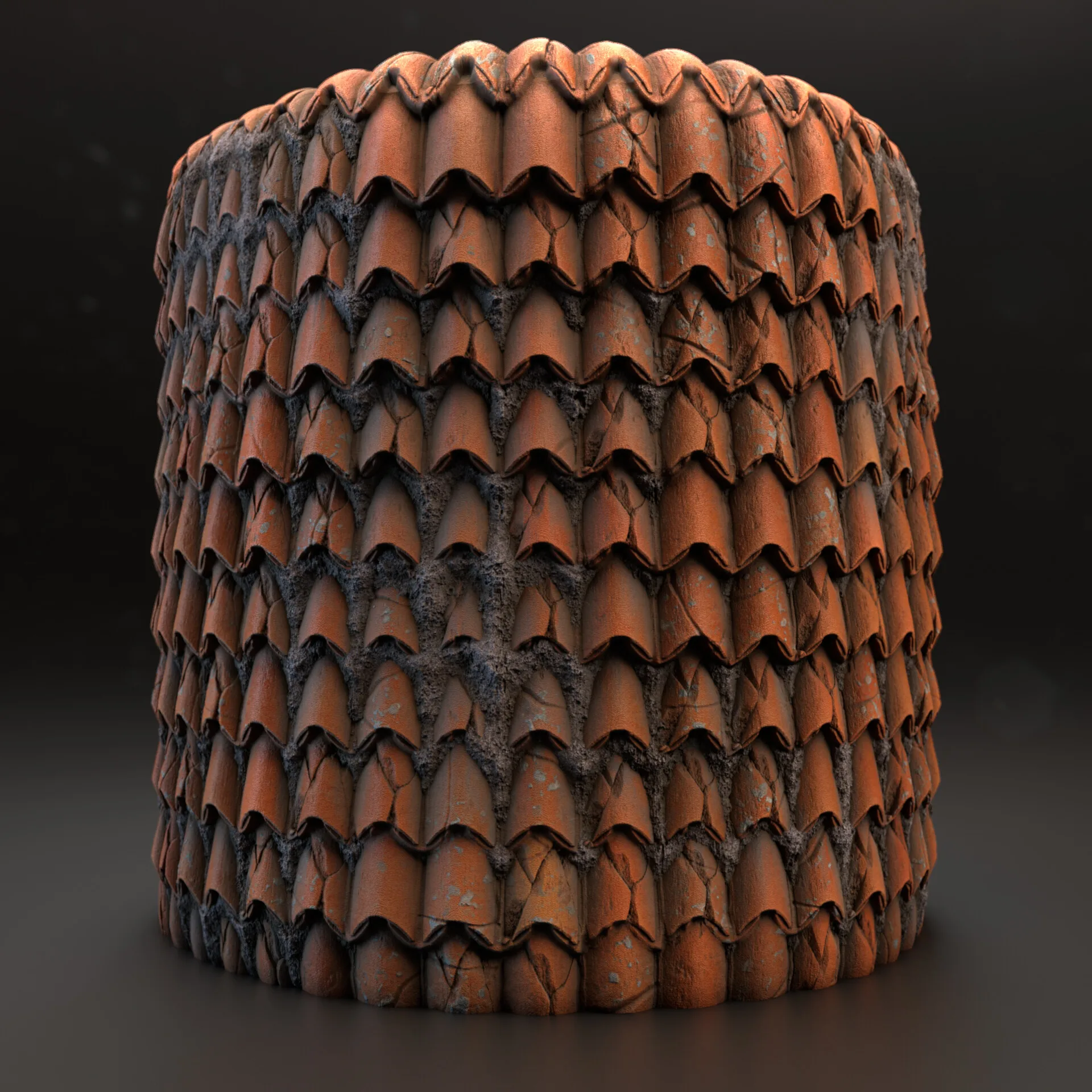 Procedural Roof Tiles Material