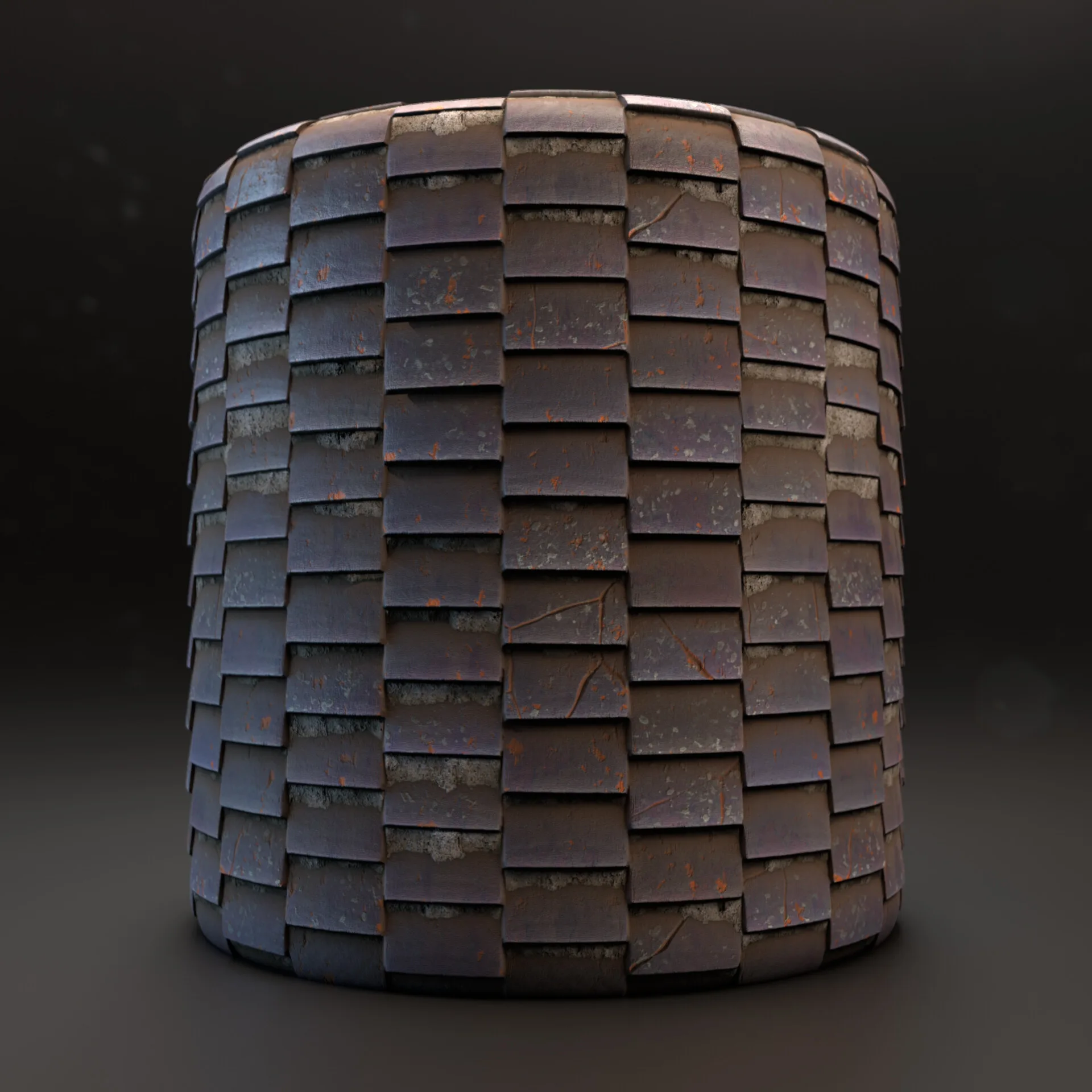 Procedural Roof Tiles Material