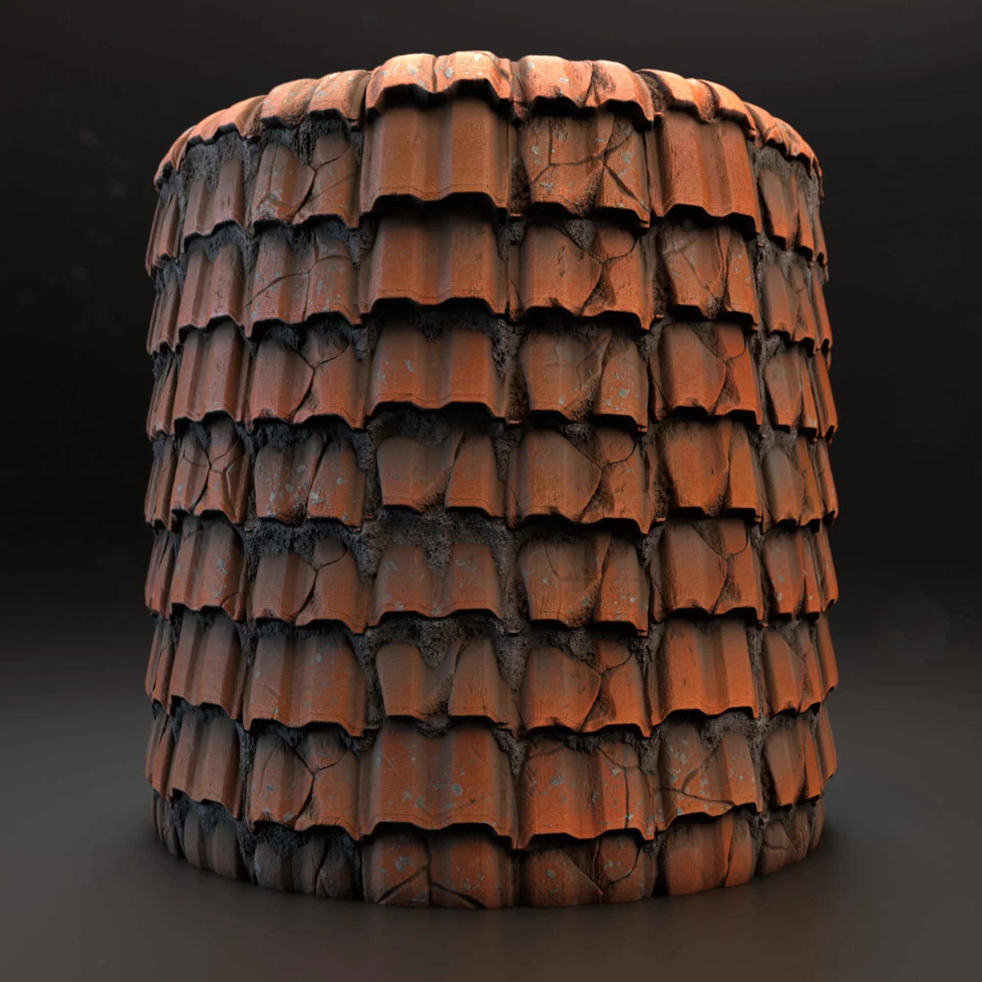 Procedural Roof Tiles Material