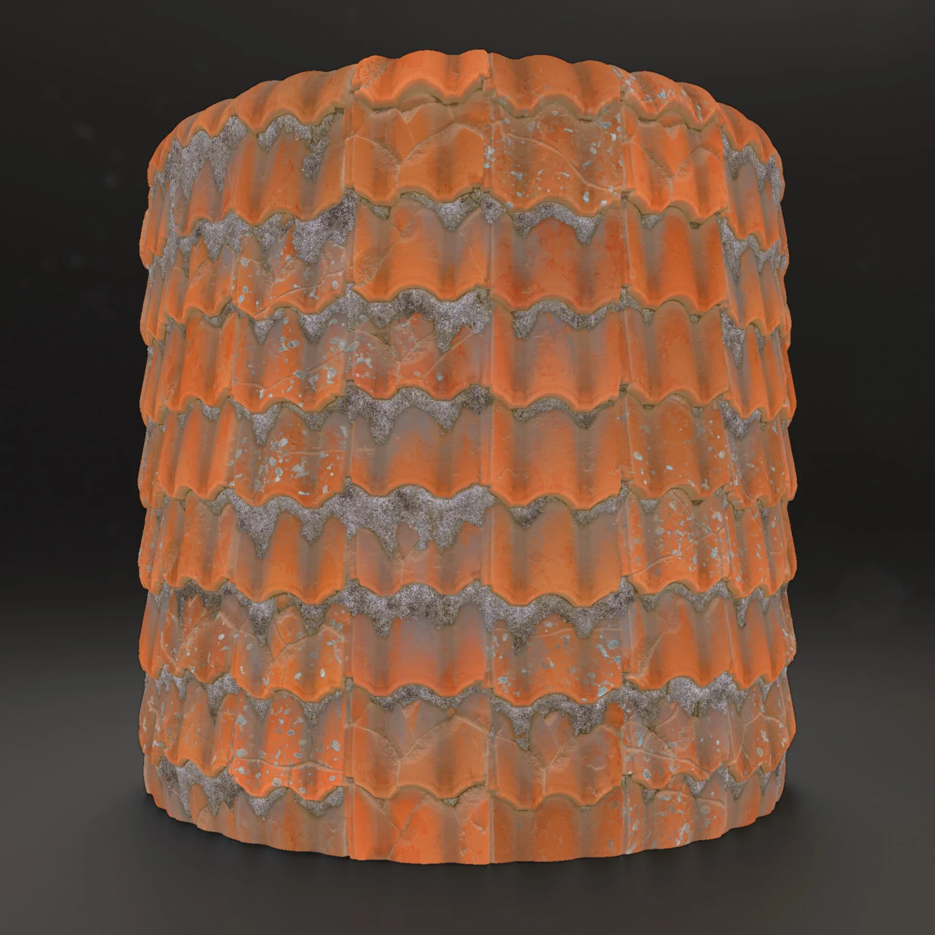 Procedural Roof Tiles Material