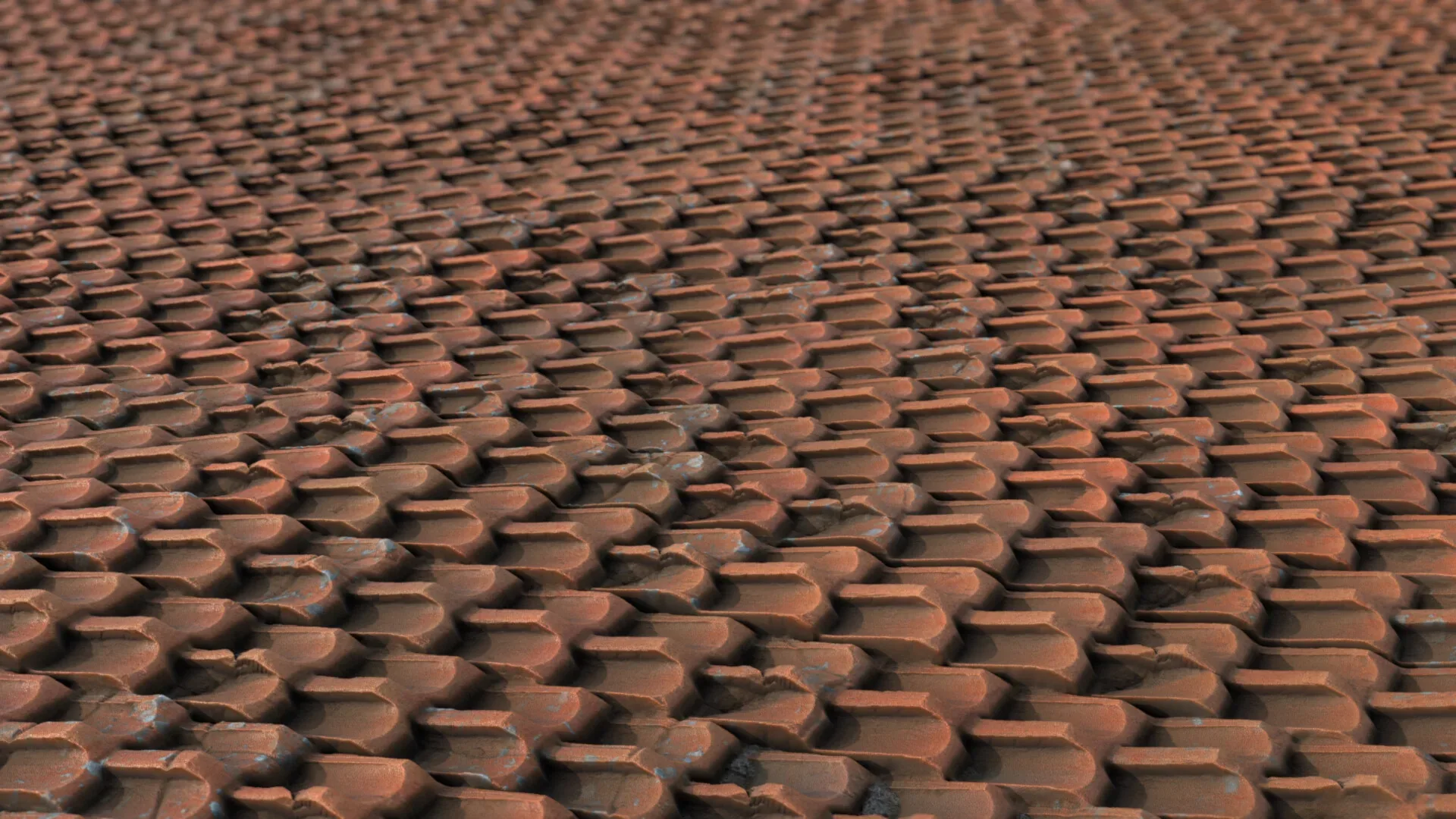 Procedural Roof Tiles Material