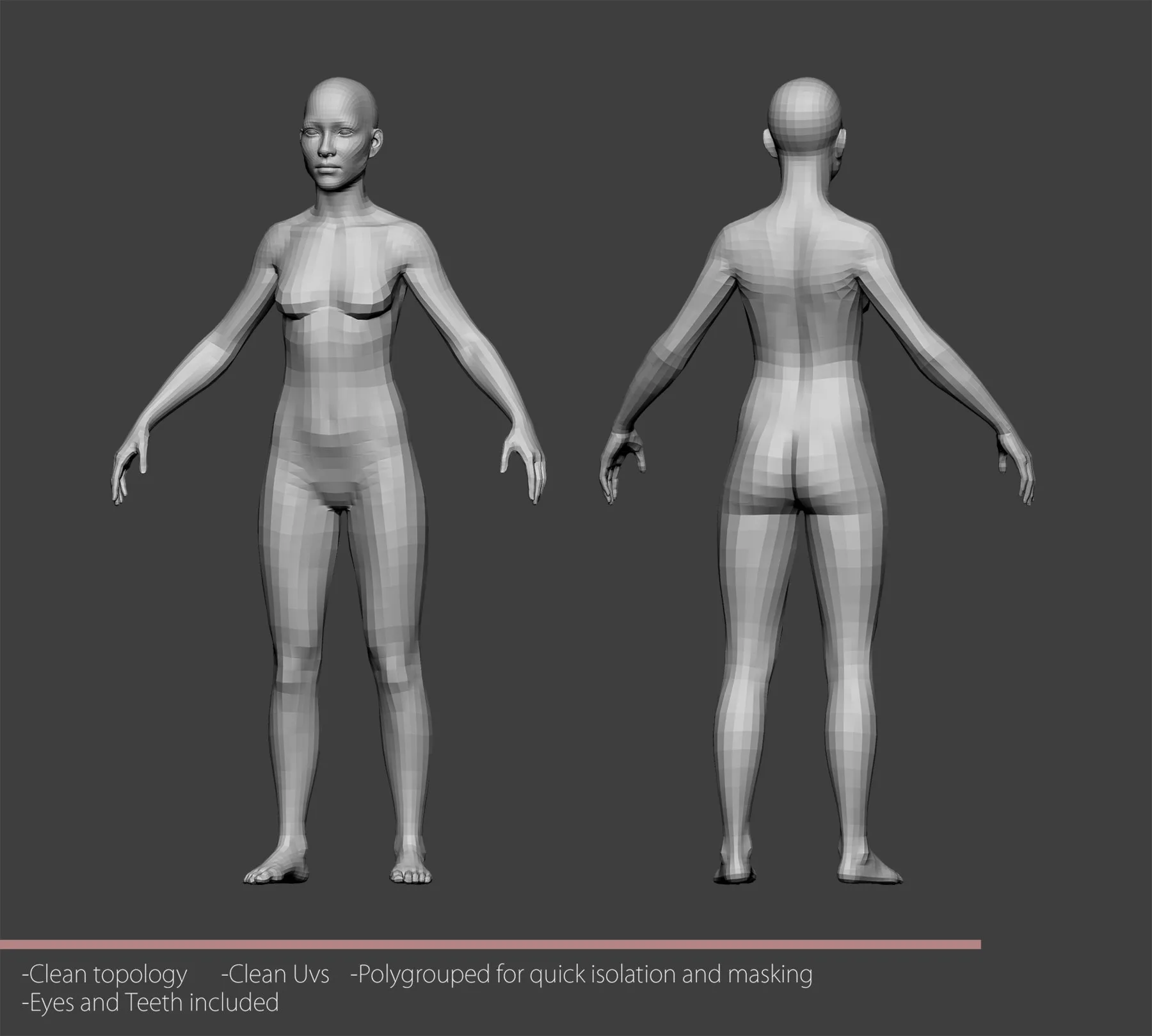 Female Lowpoly Basemesh