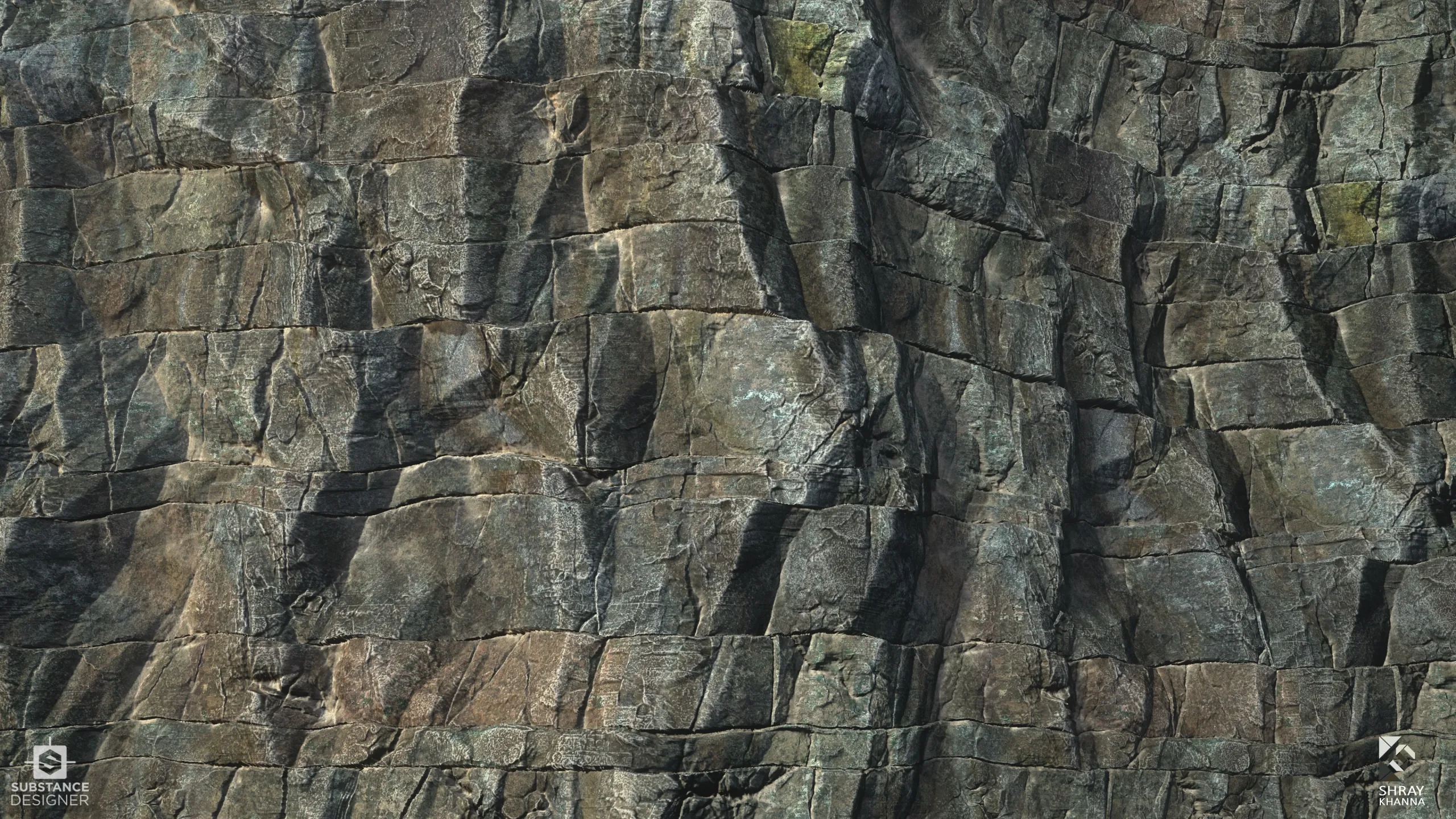 Substance Material I Textures I Layered Cliff