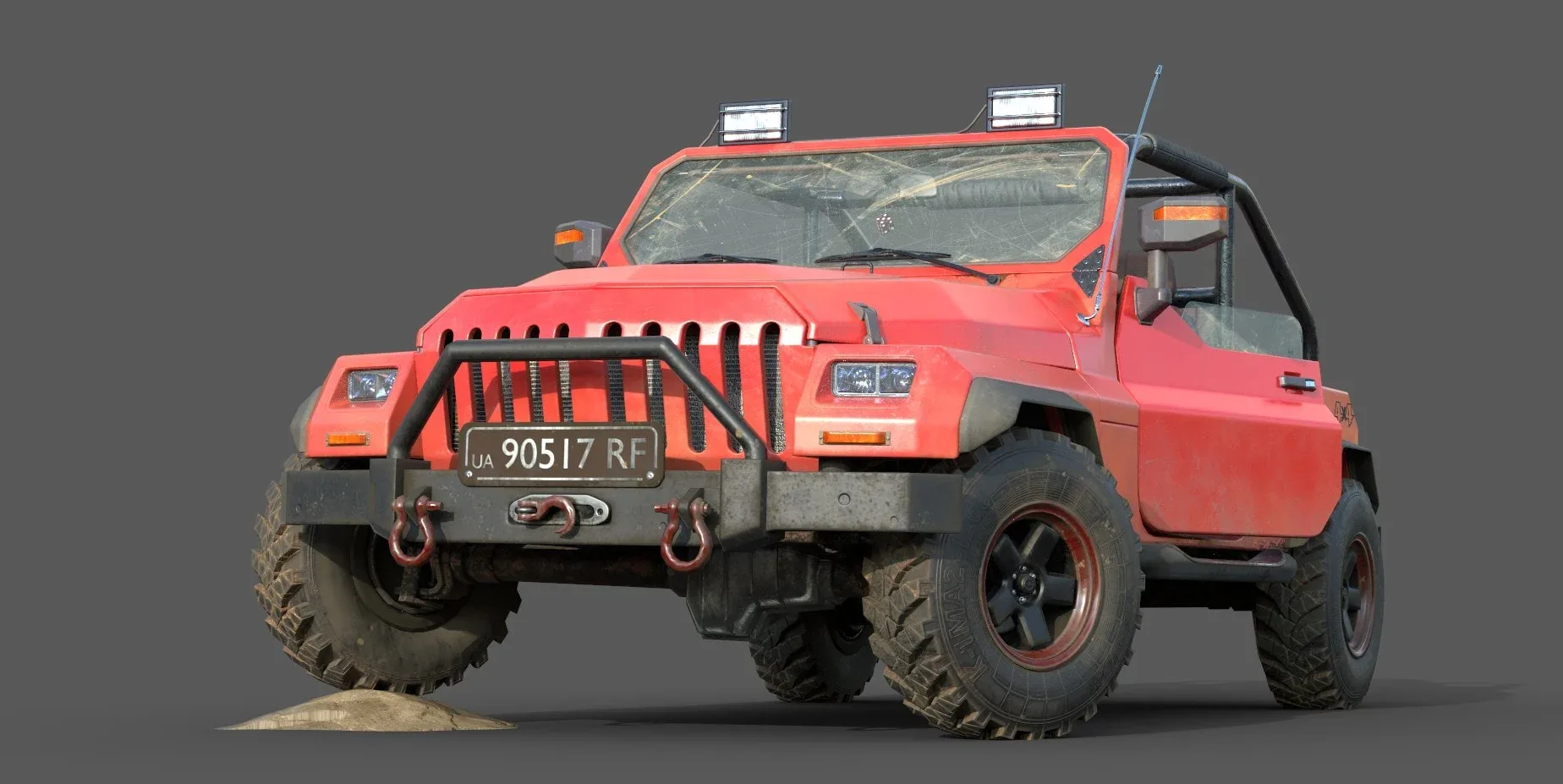 Generic 4x4 Low Poly Car