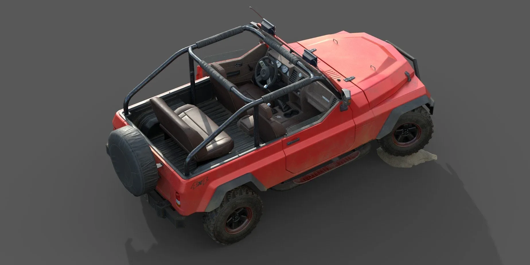 Generic 4x4 Low Poly Car