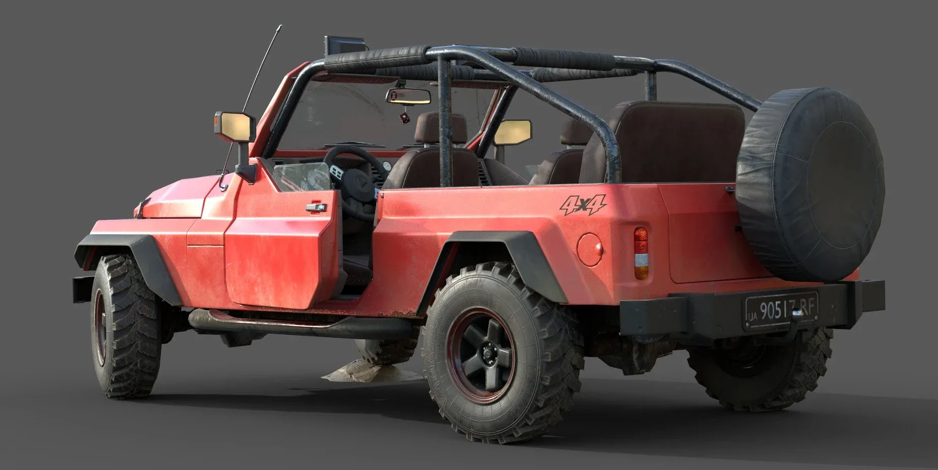 Generic 4x4 Low Poly Car