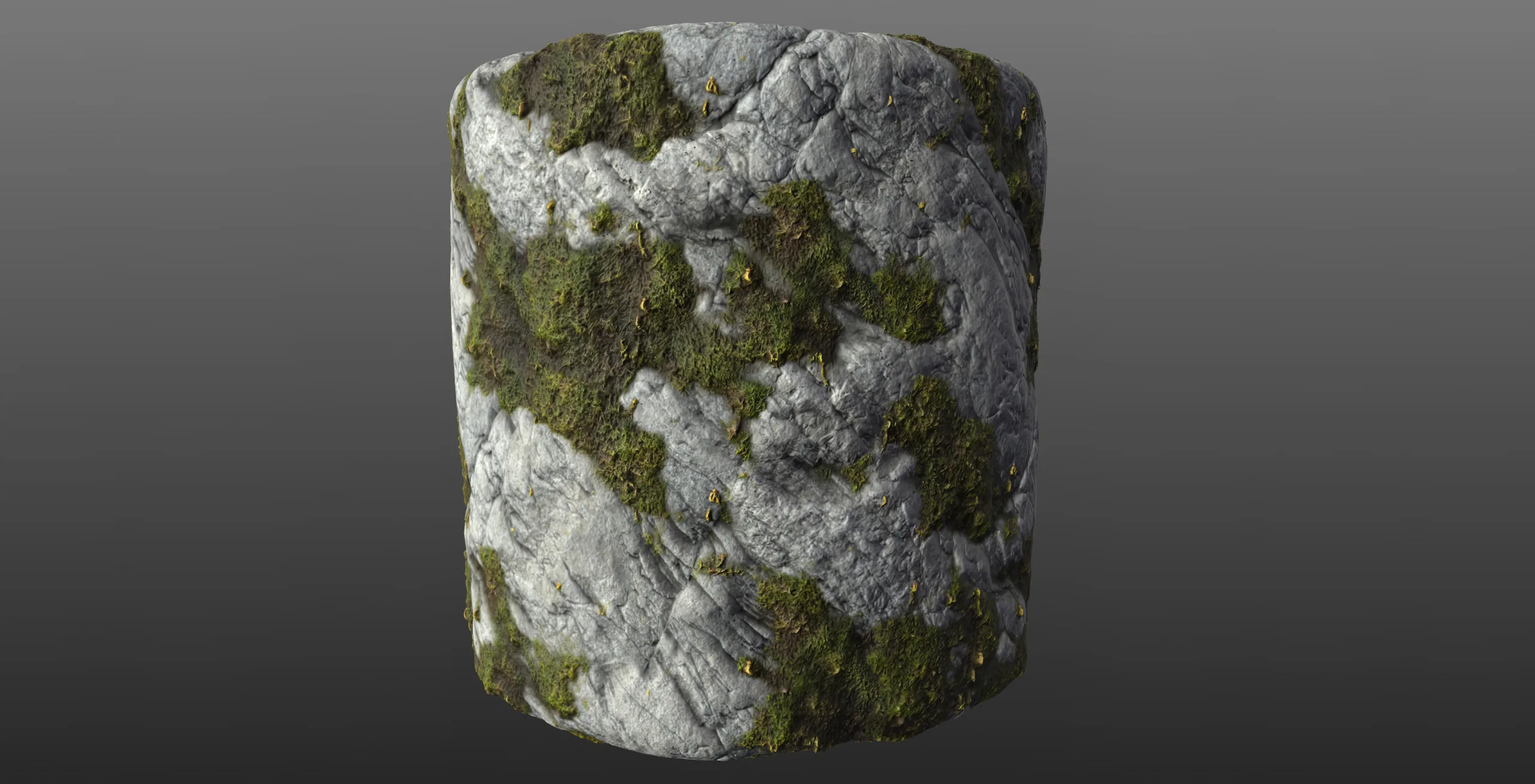 Mossy Rock 02 - PBR Material Texture
