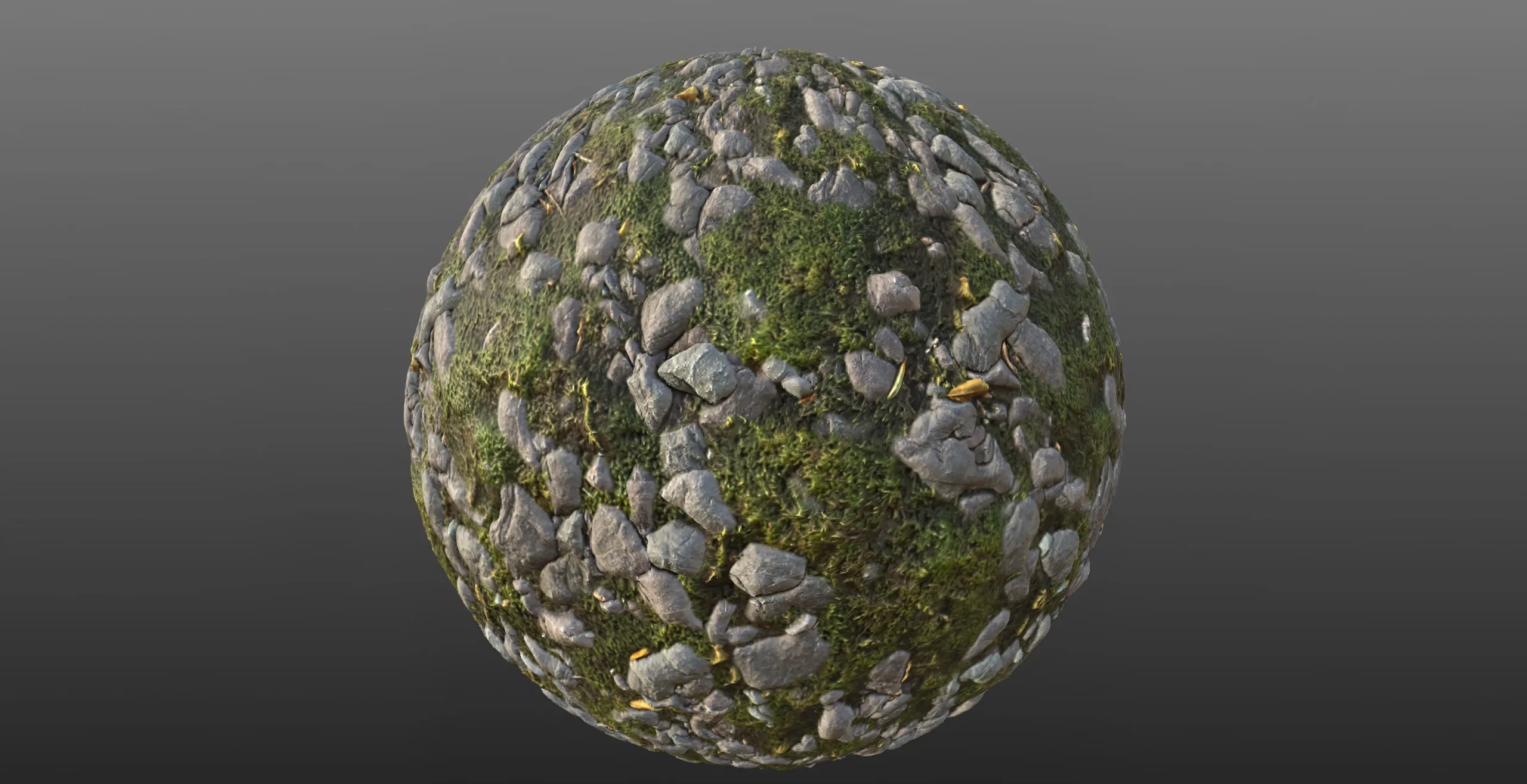 Small Mossy Stones - Material Texture