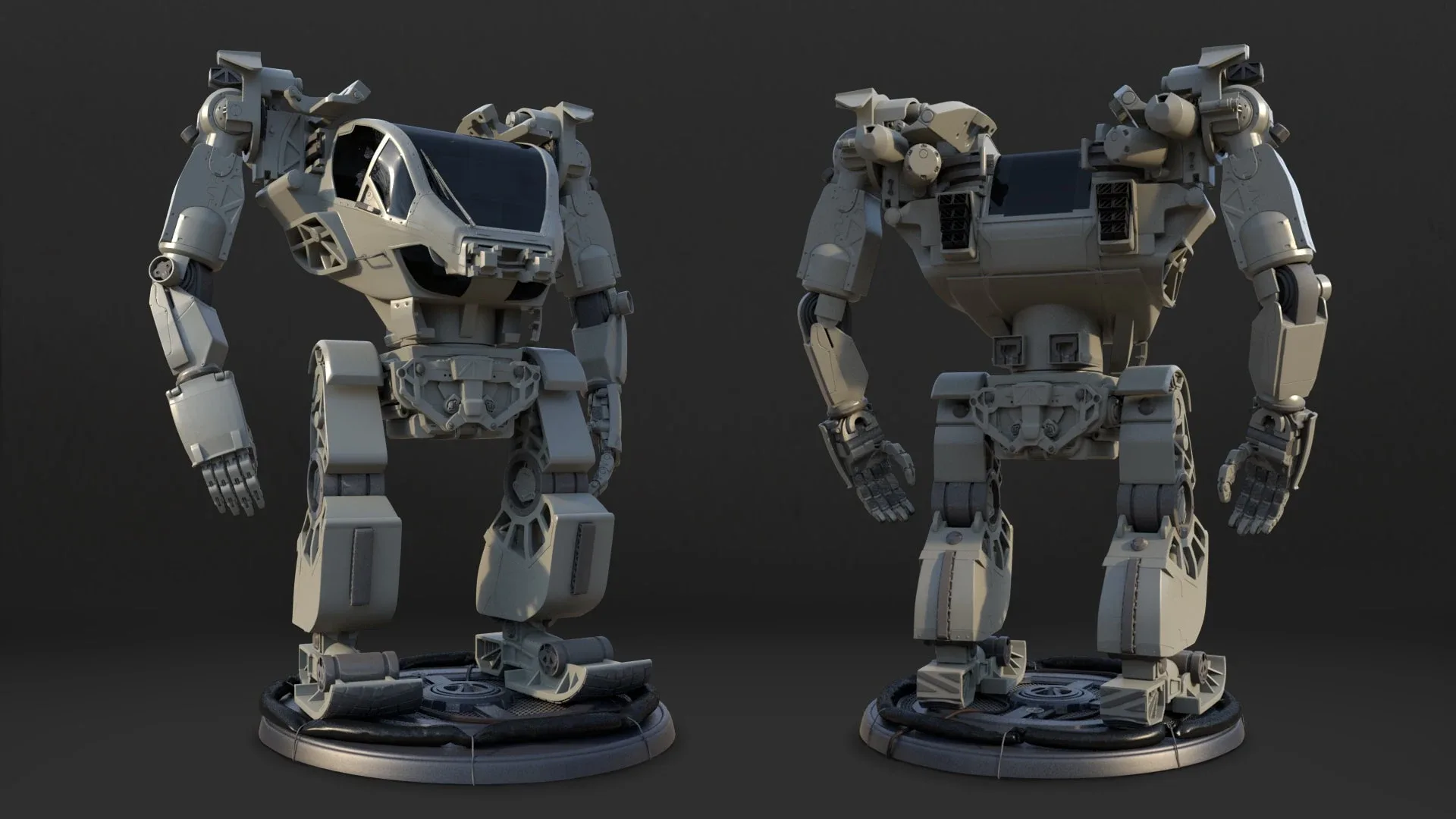 Avatar AMP Suit - Mecha Exoskeleton 3D Model