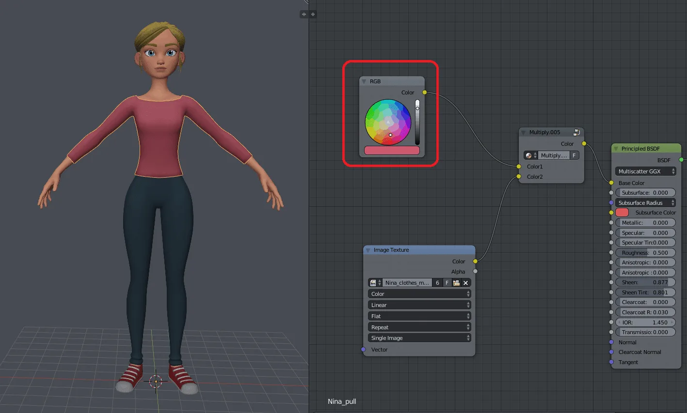 Nina - Blender Rig