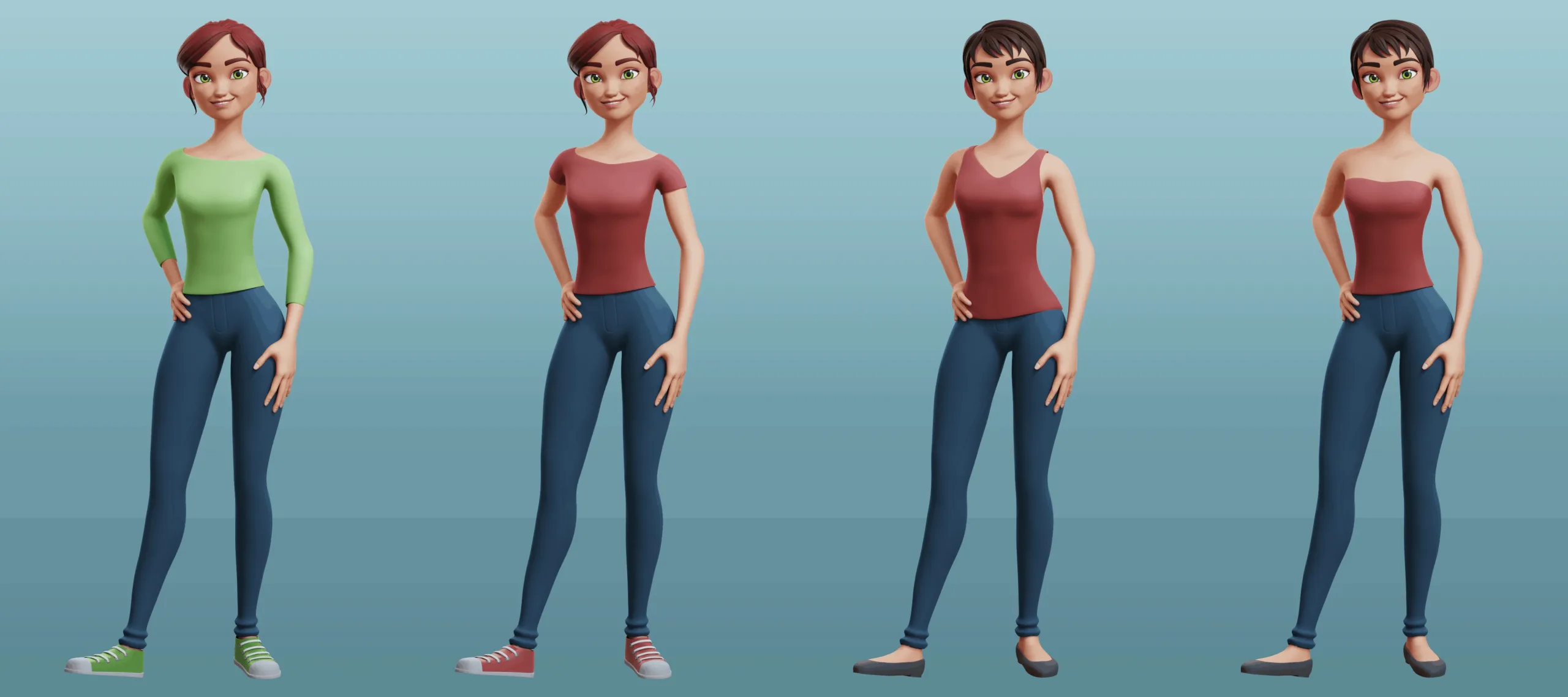 Nina & Alex - Blender Rigs Pack