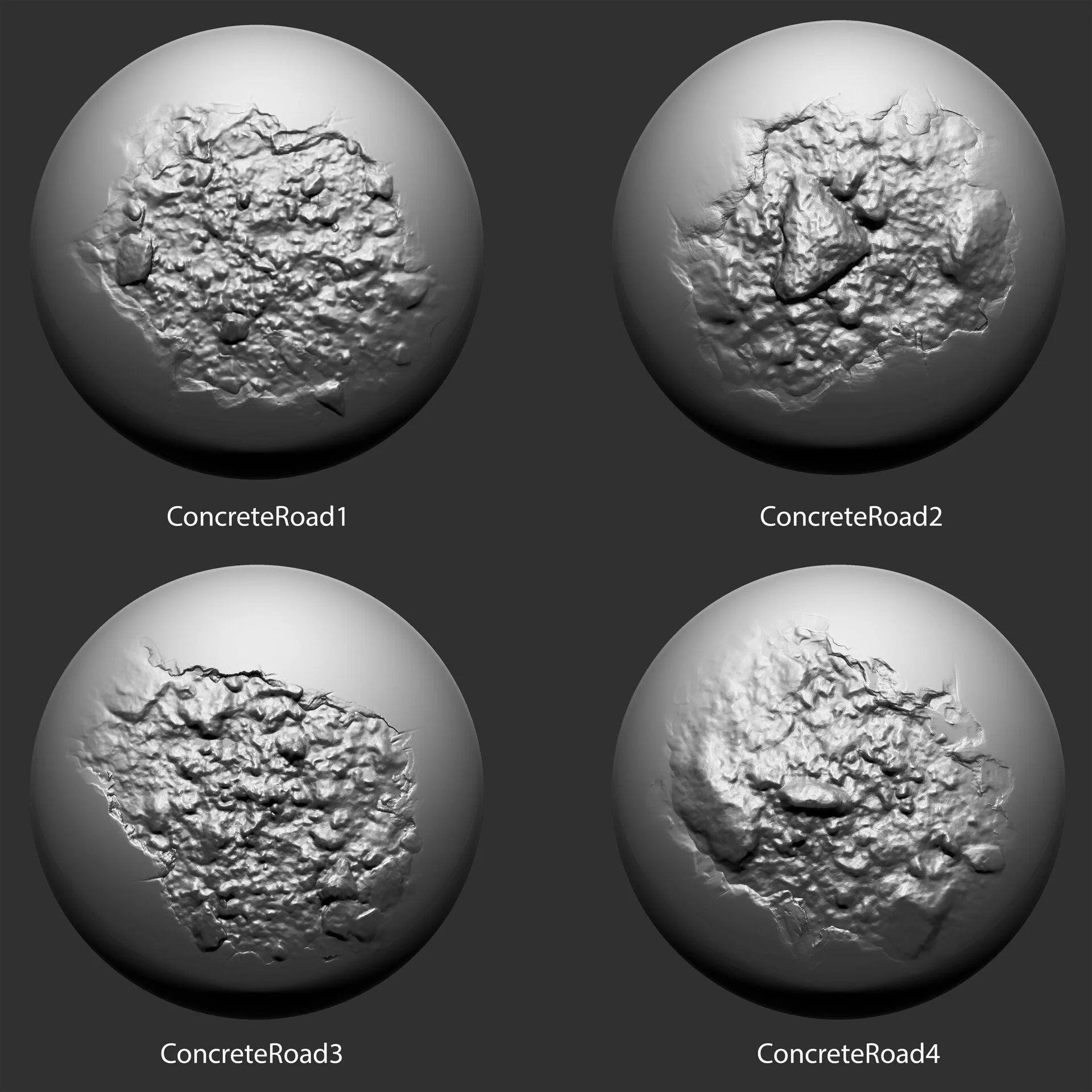 30 Stone & Brick Brushes ZBrush FlippedNormals