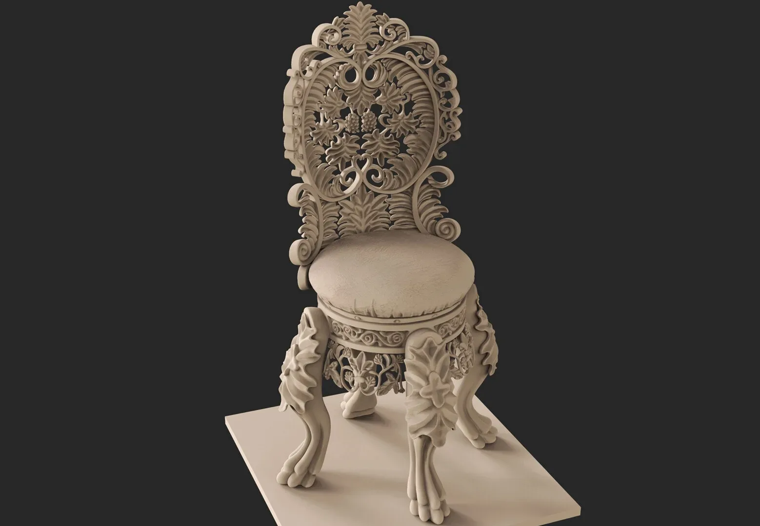 ZBrush - Carving Chair - No Audio