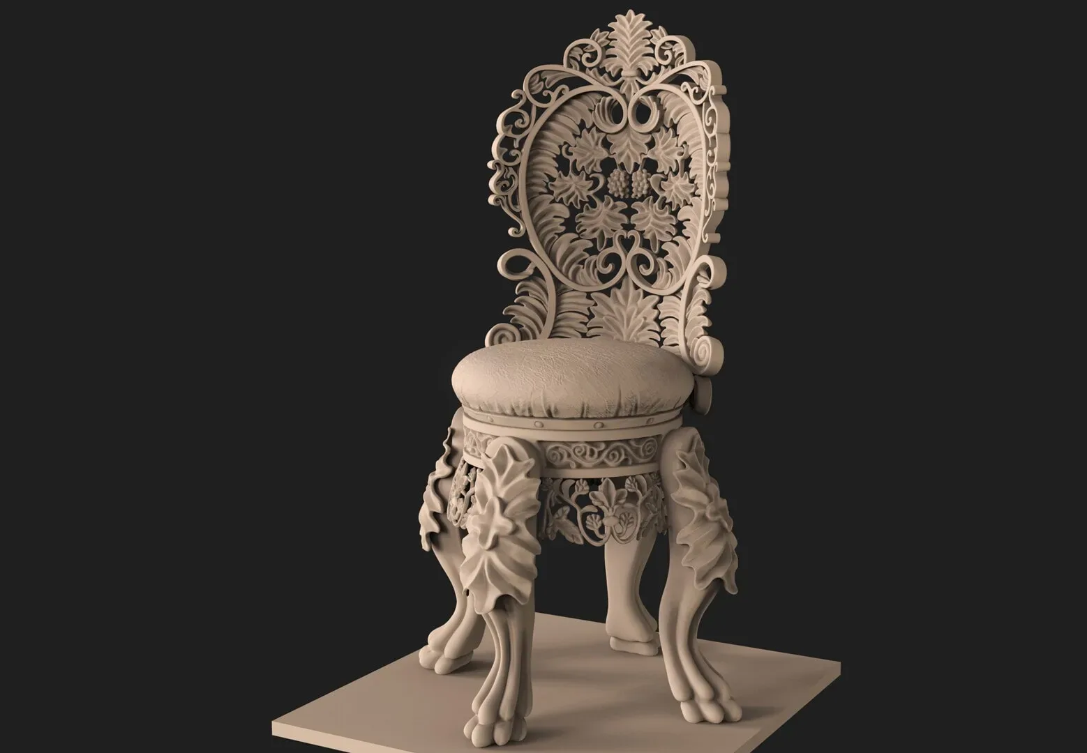 ZBrush - Carving Chair - No Audio
