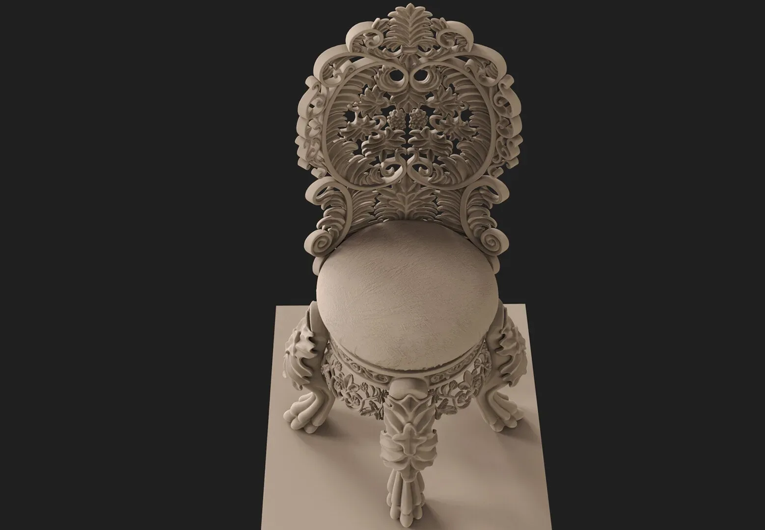ZBrush - Carving Chair - No Audio