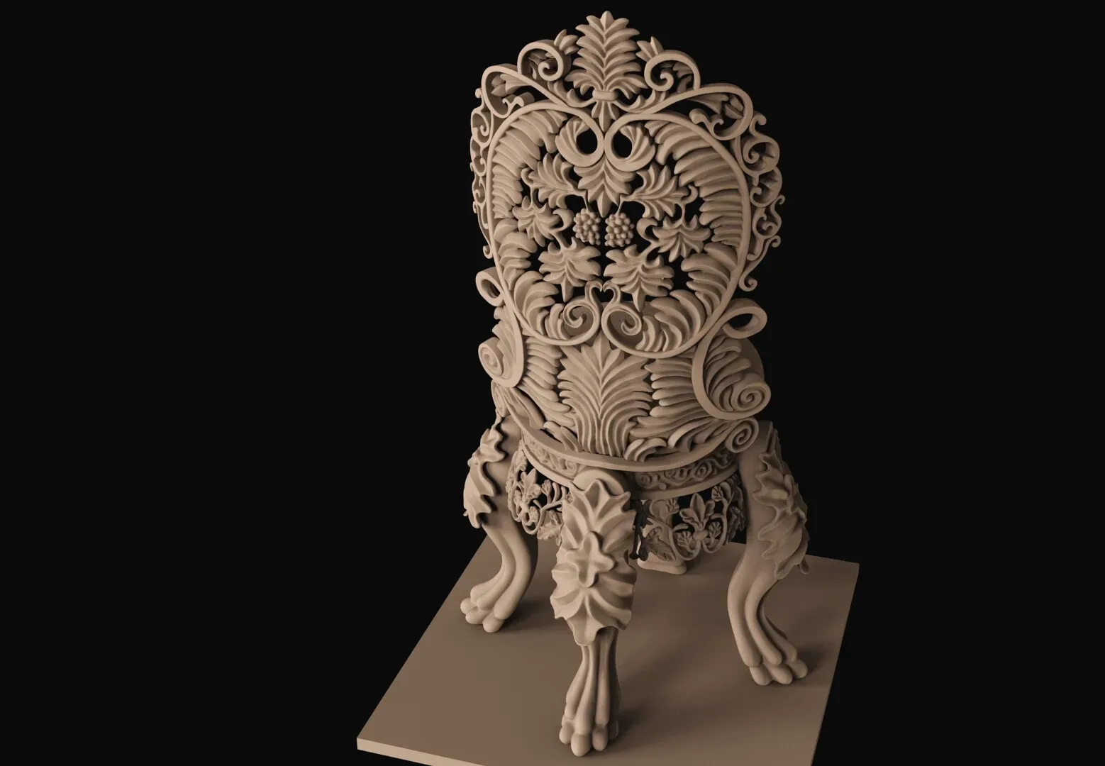 ZBrush - Carving Chair - No Audio