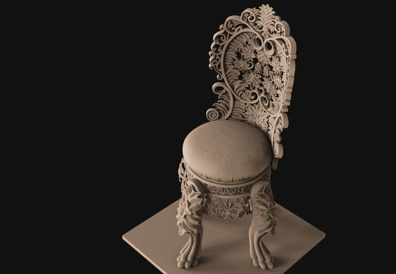 ZBrush - Carving Chair - No Audio