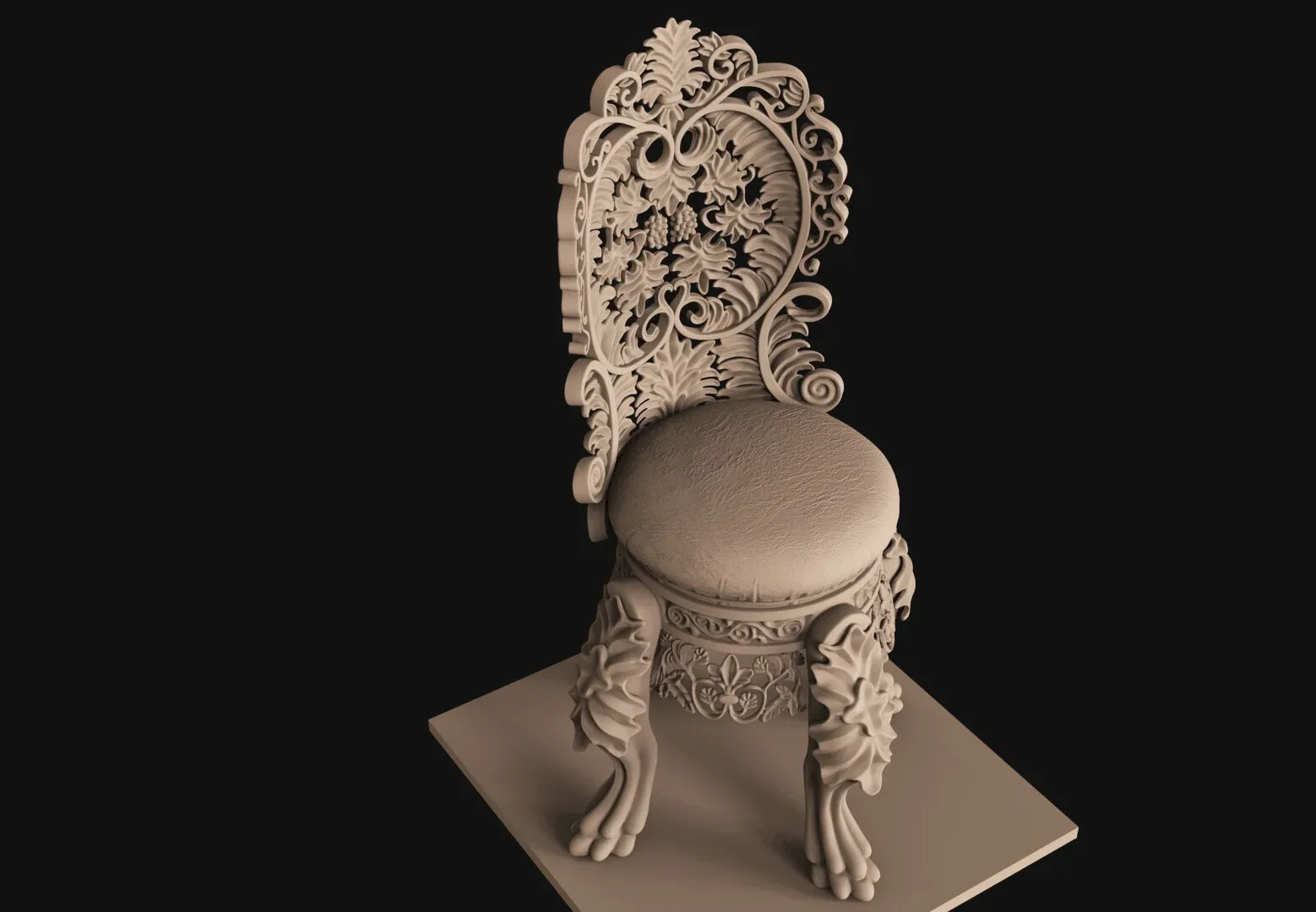 ZBrush - Carving Chair - No Audio