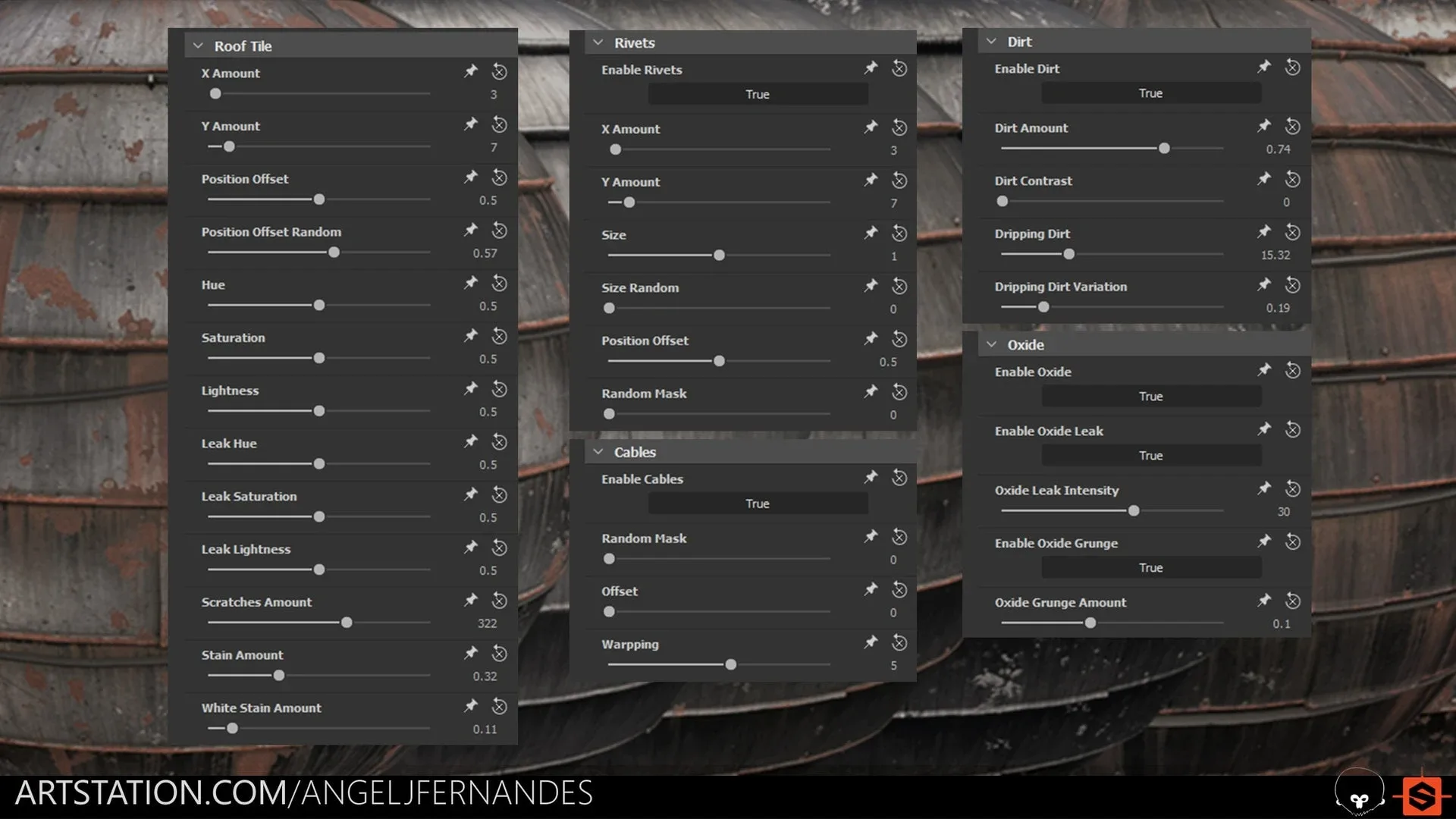 Metal Roof - Substance Designer