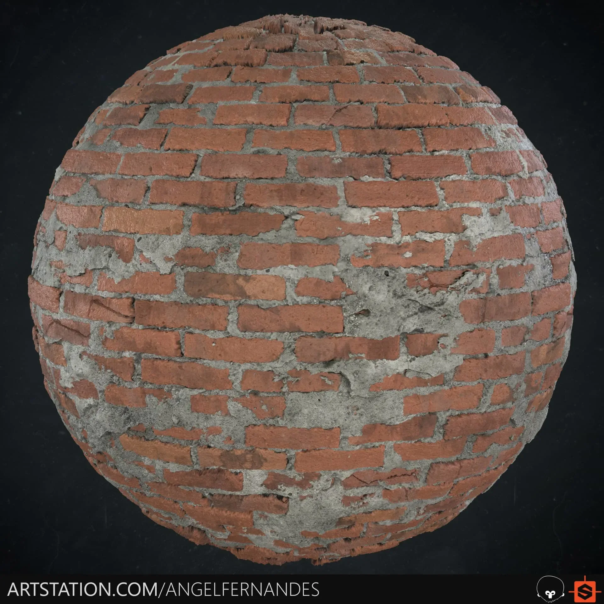 Brick Wall Blending - Substance Designer