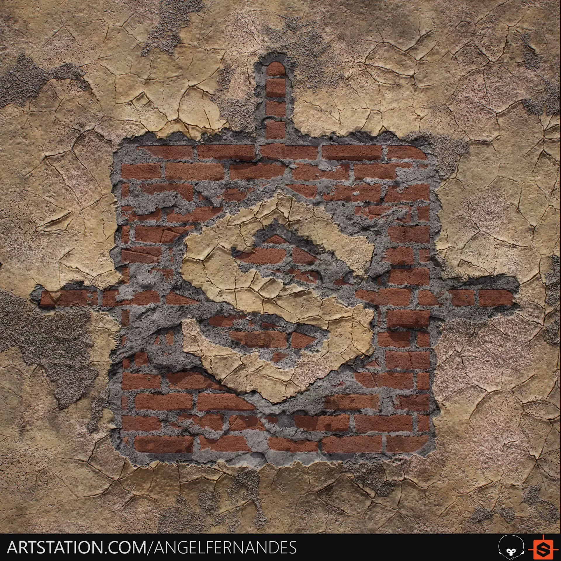 Brick Wall Blending - Substance Designer