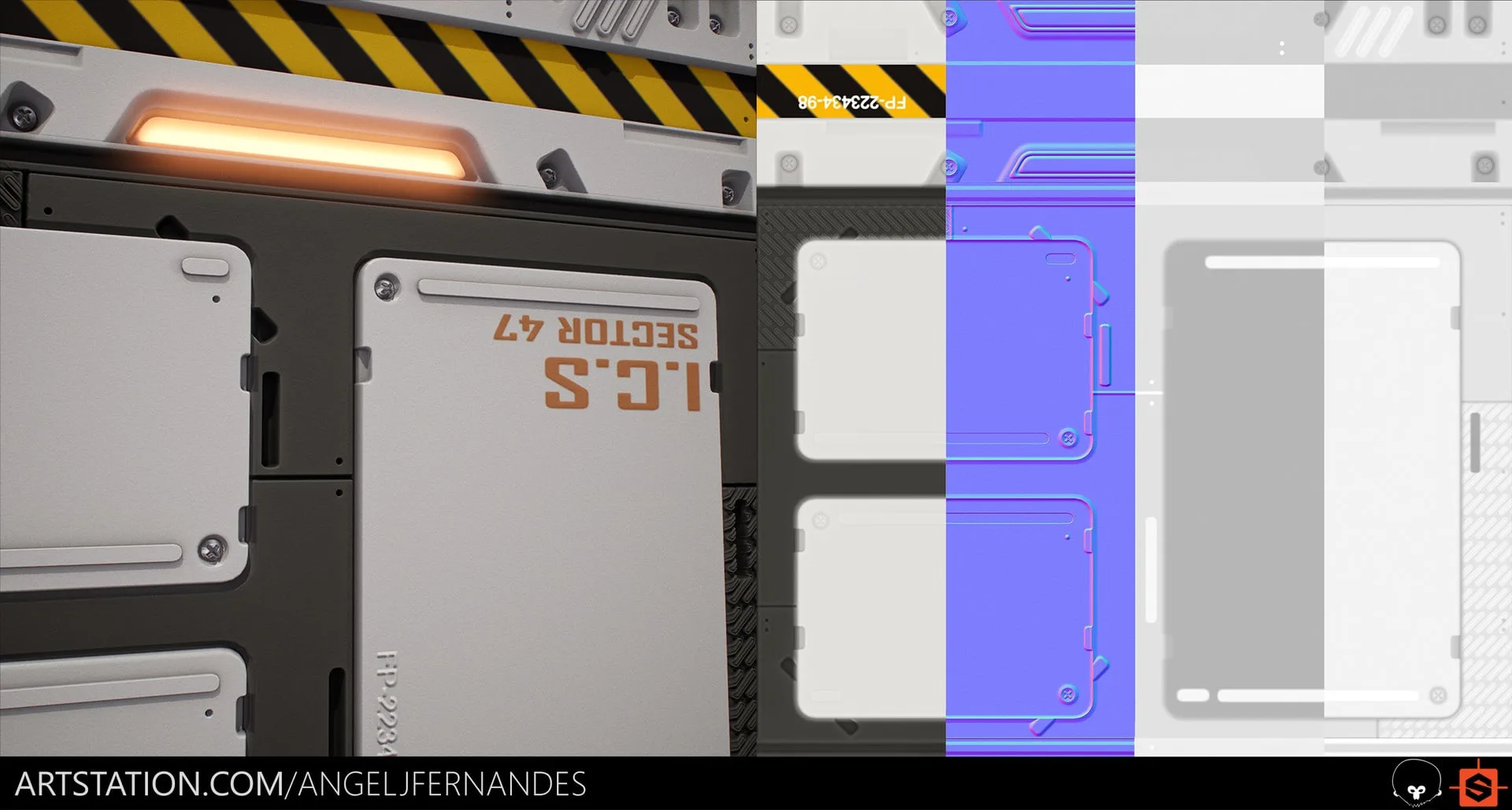 Sci-Fi Panel - Substance Designer