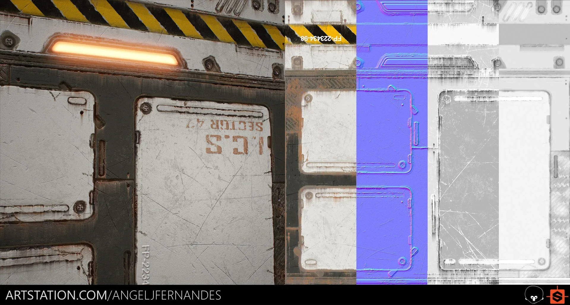 Sci-Fi Panel - Substance Designer