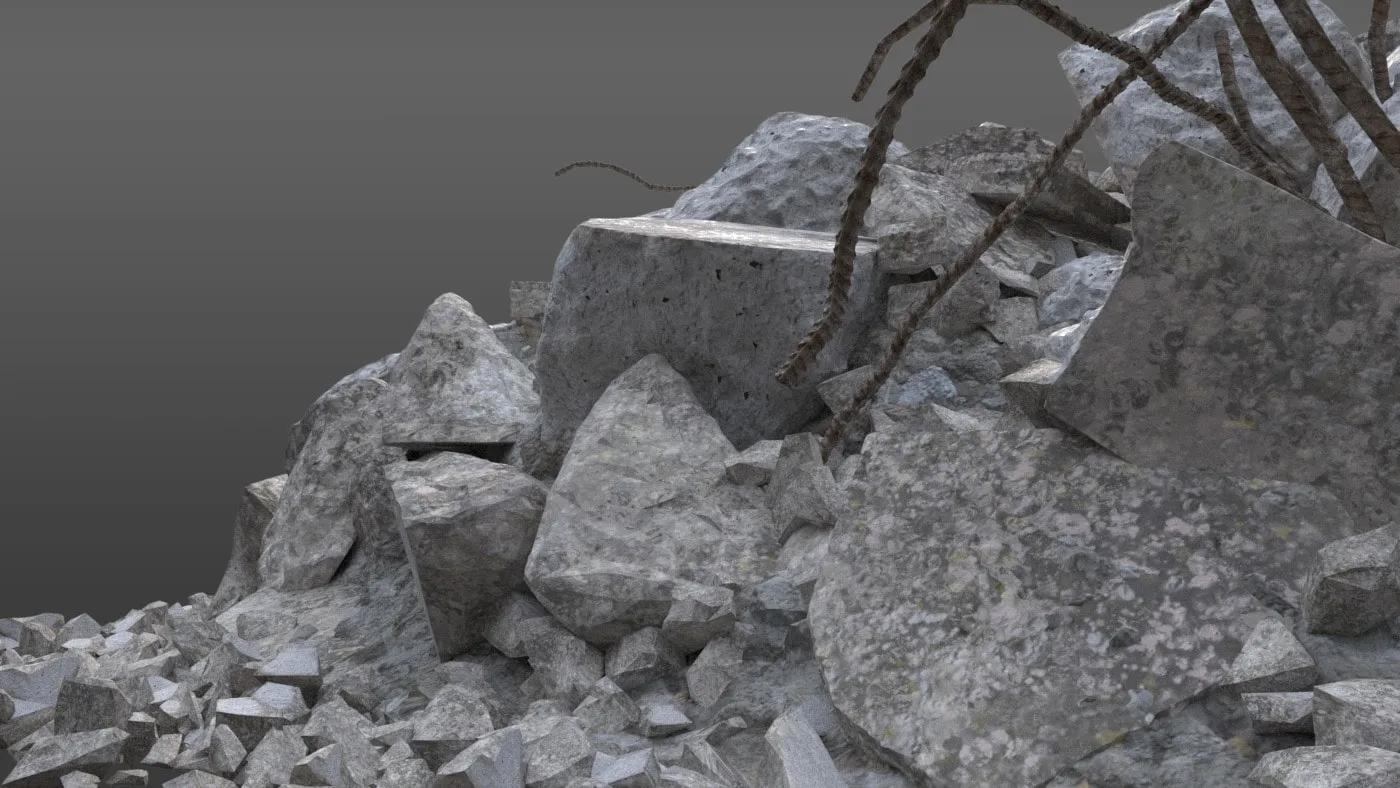 Demolition Elements - Concrete Pile