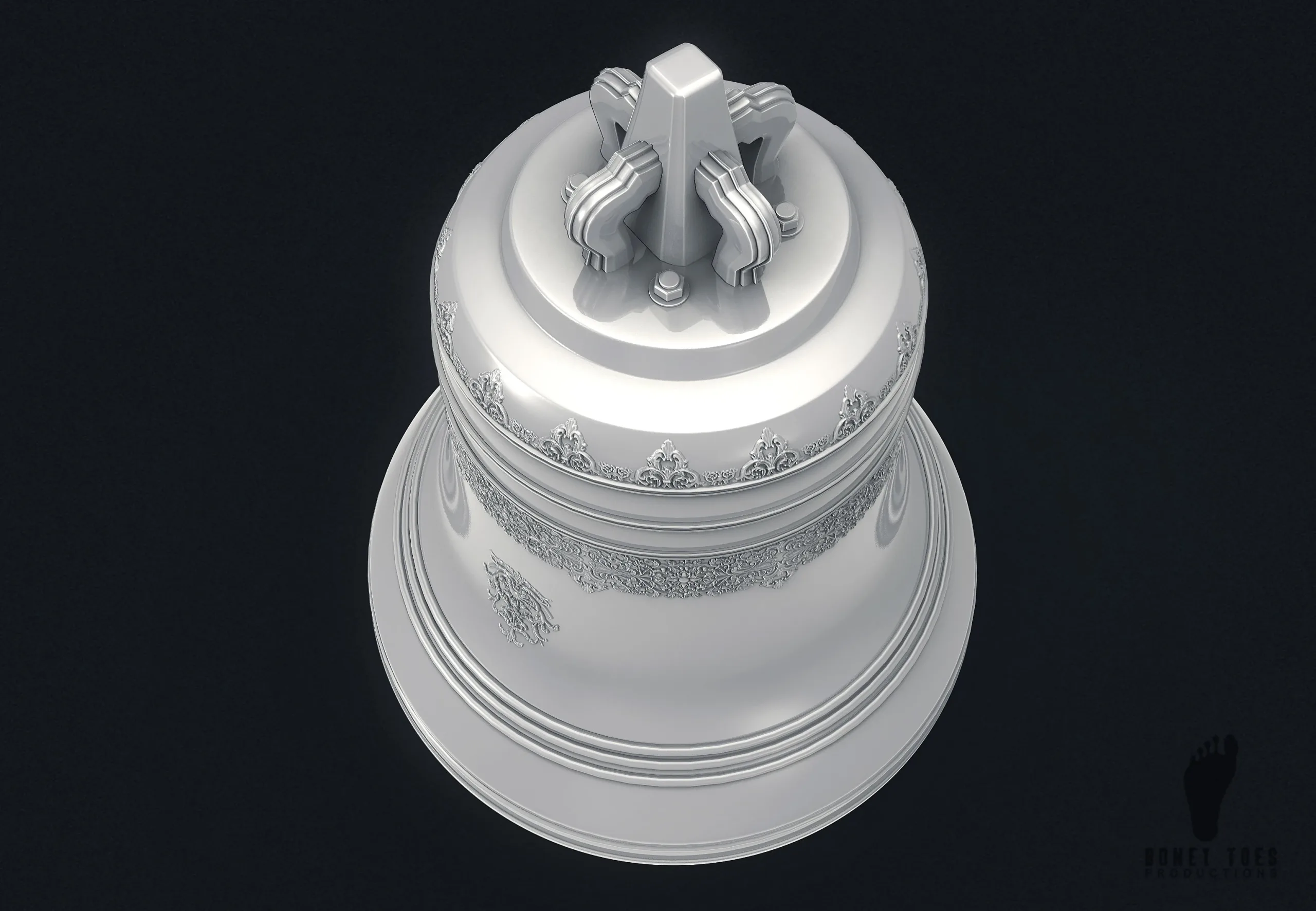 3D Decorative Bell - High Poly