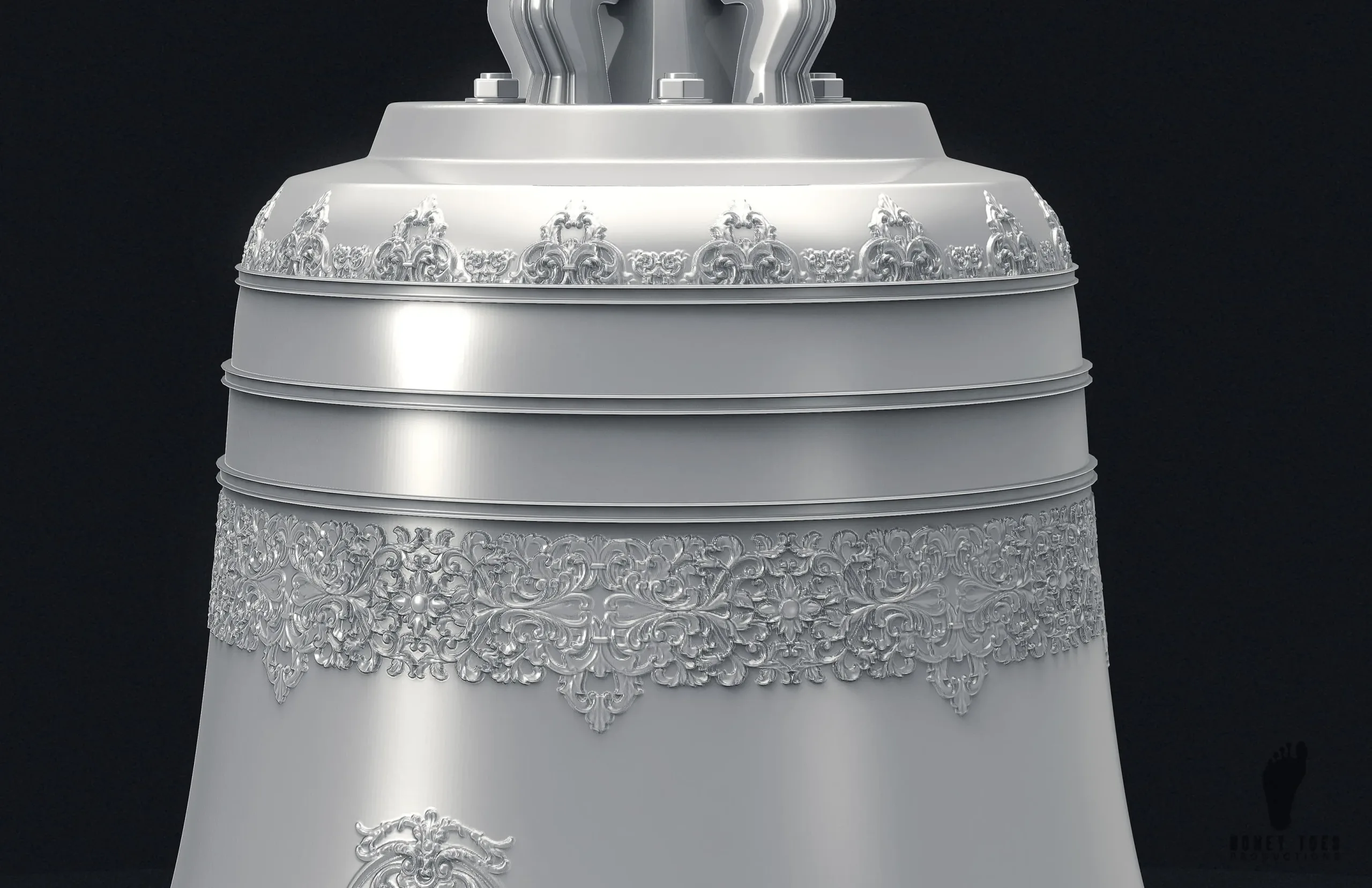 3D Decorative Bell - High Poly