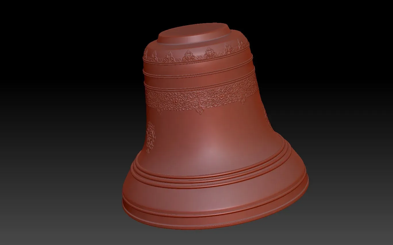 3D Decorative Bell - High Poly