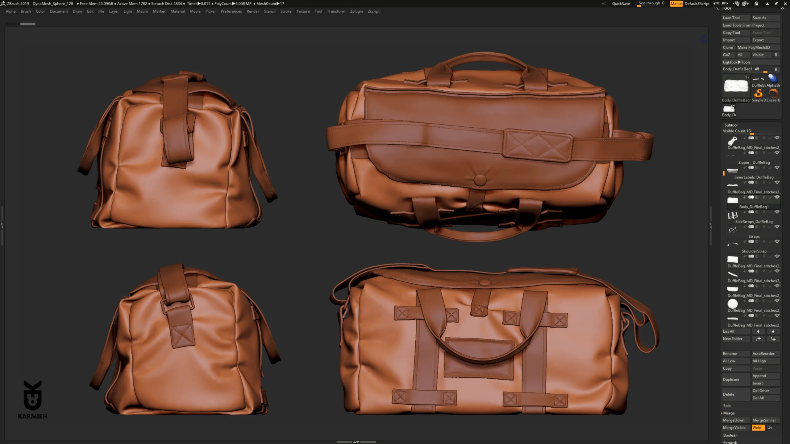 How To Create A Duffel & Gym Bag FlippedNormals