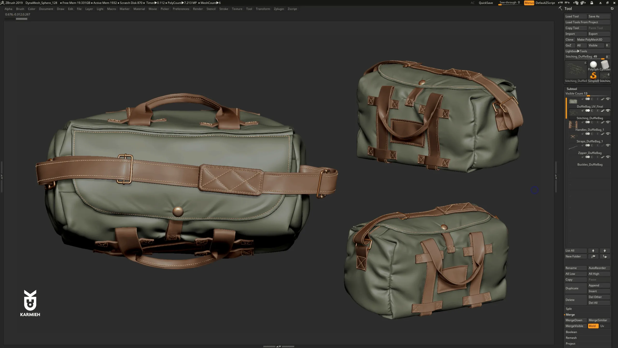 How To Create A Duffel & Gym Bag FlippedNormals