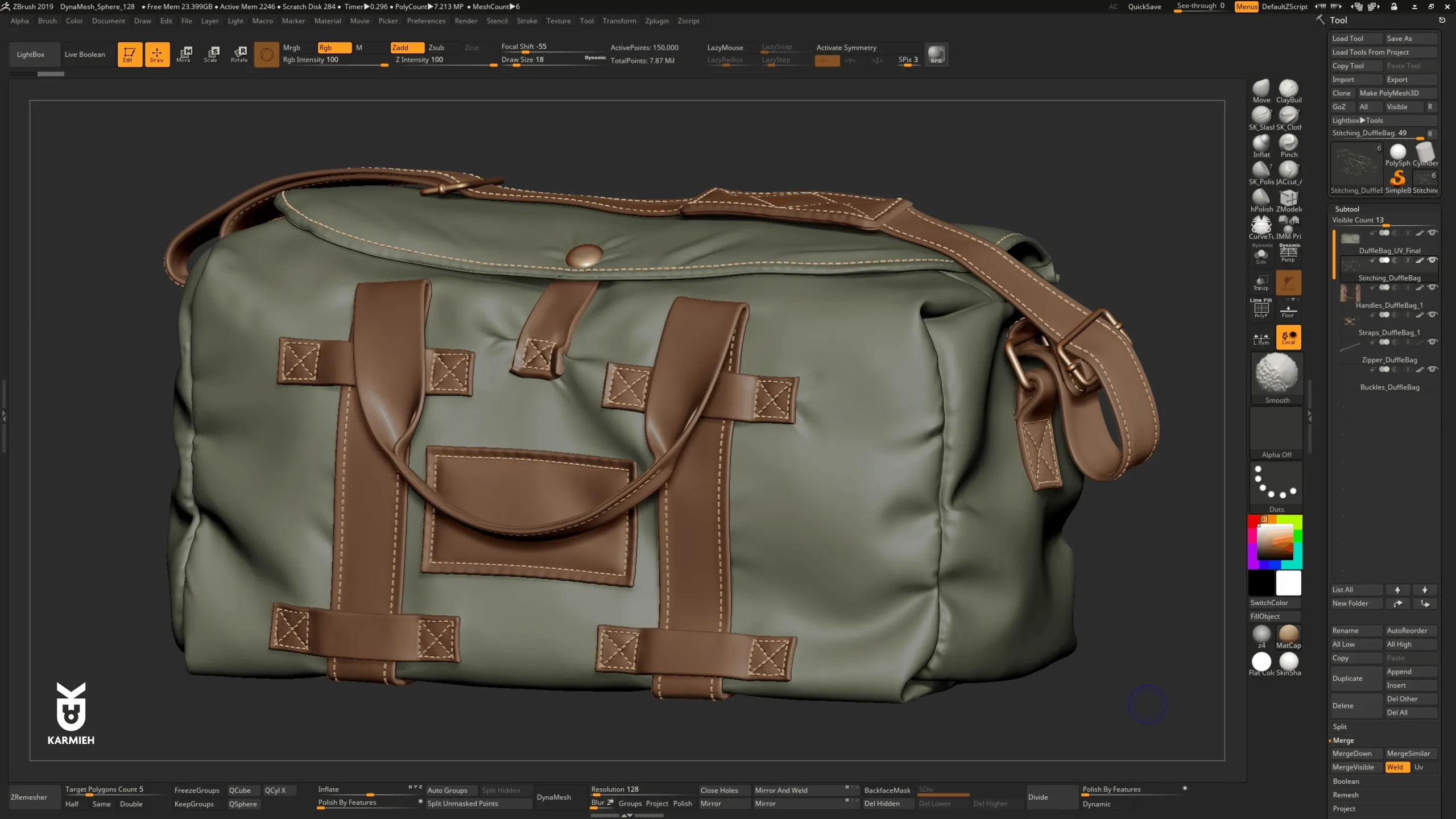 How To Create A Duffel & Gym Bag FlippedNormals