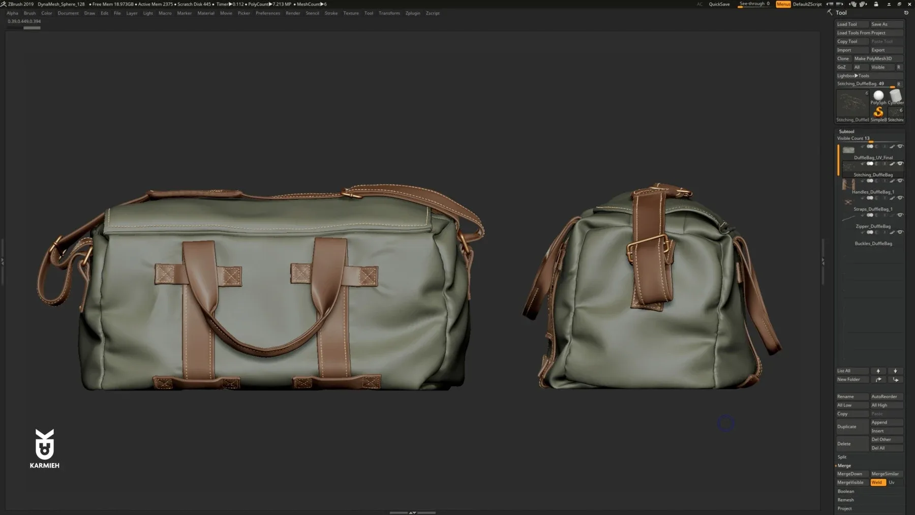 How To Create A Duffel & Gym Bag FlippedNormals