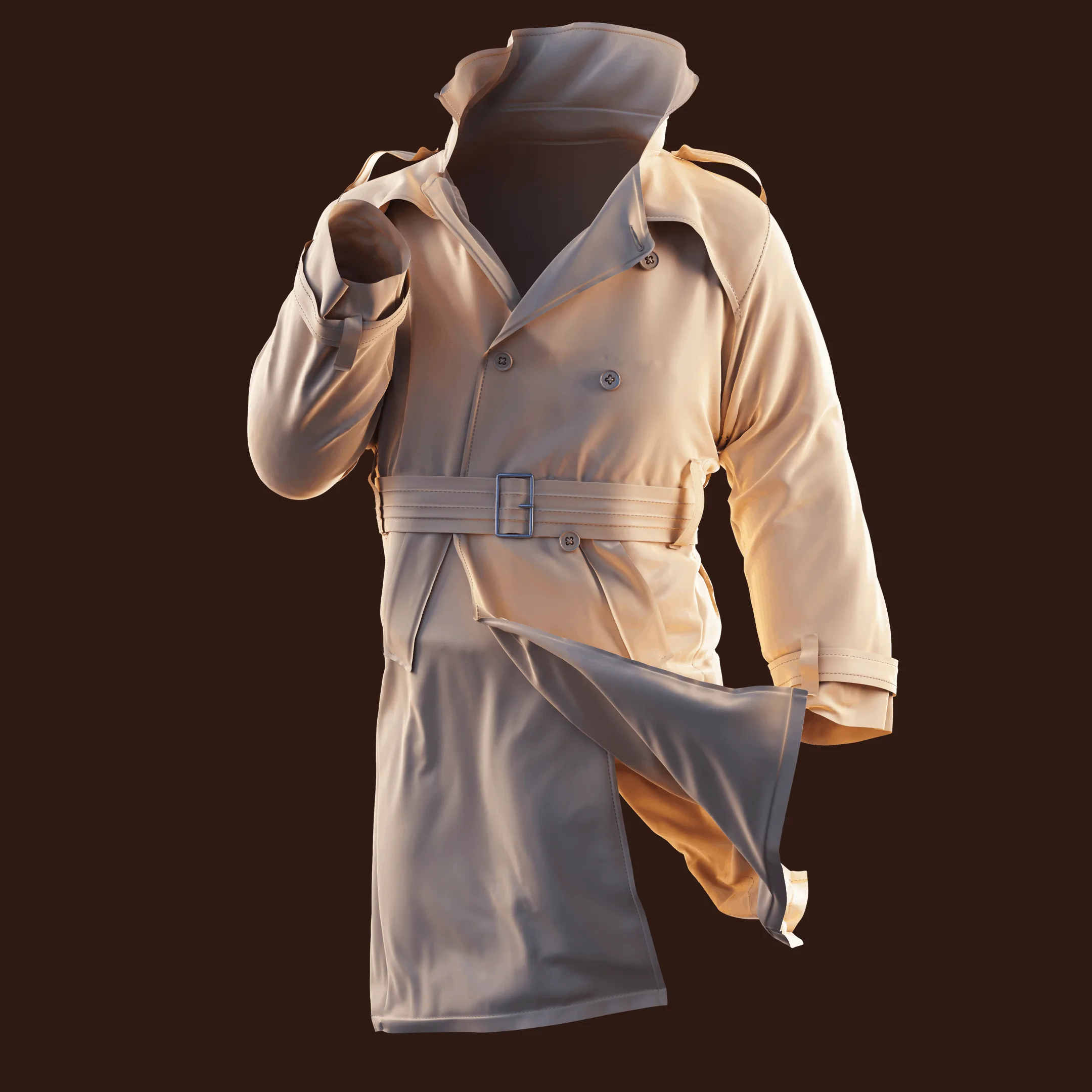 Creating A Trench Coat In Marvelous Designer & ZBrush