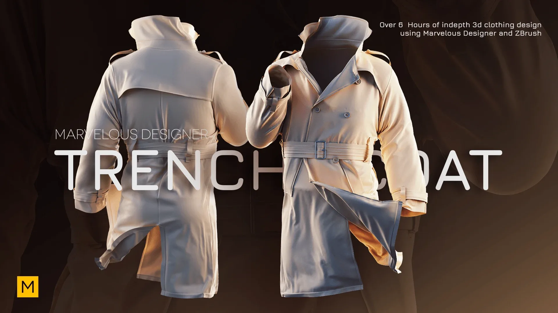 Creating A Trench Coat In Marvelous Designer & ZBrush