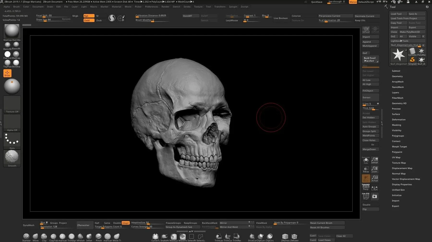 Human Skull - Zbrush File