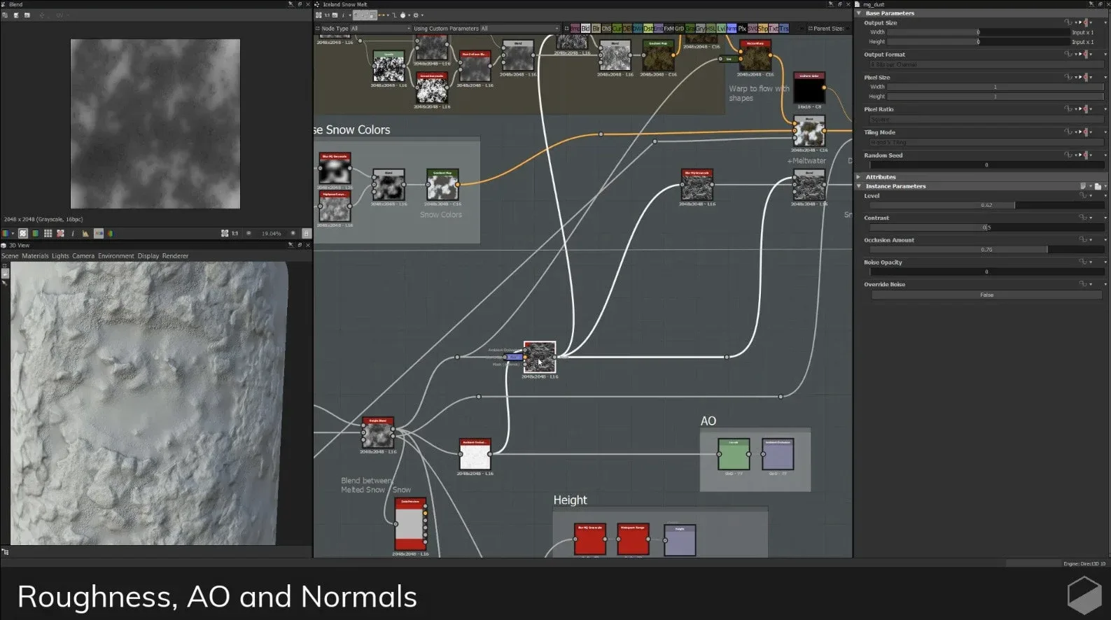 Melting Snow | Substance Designer Tutorial