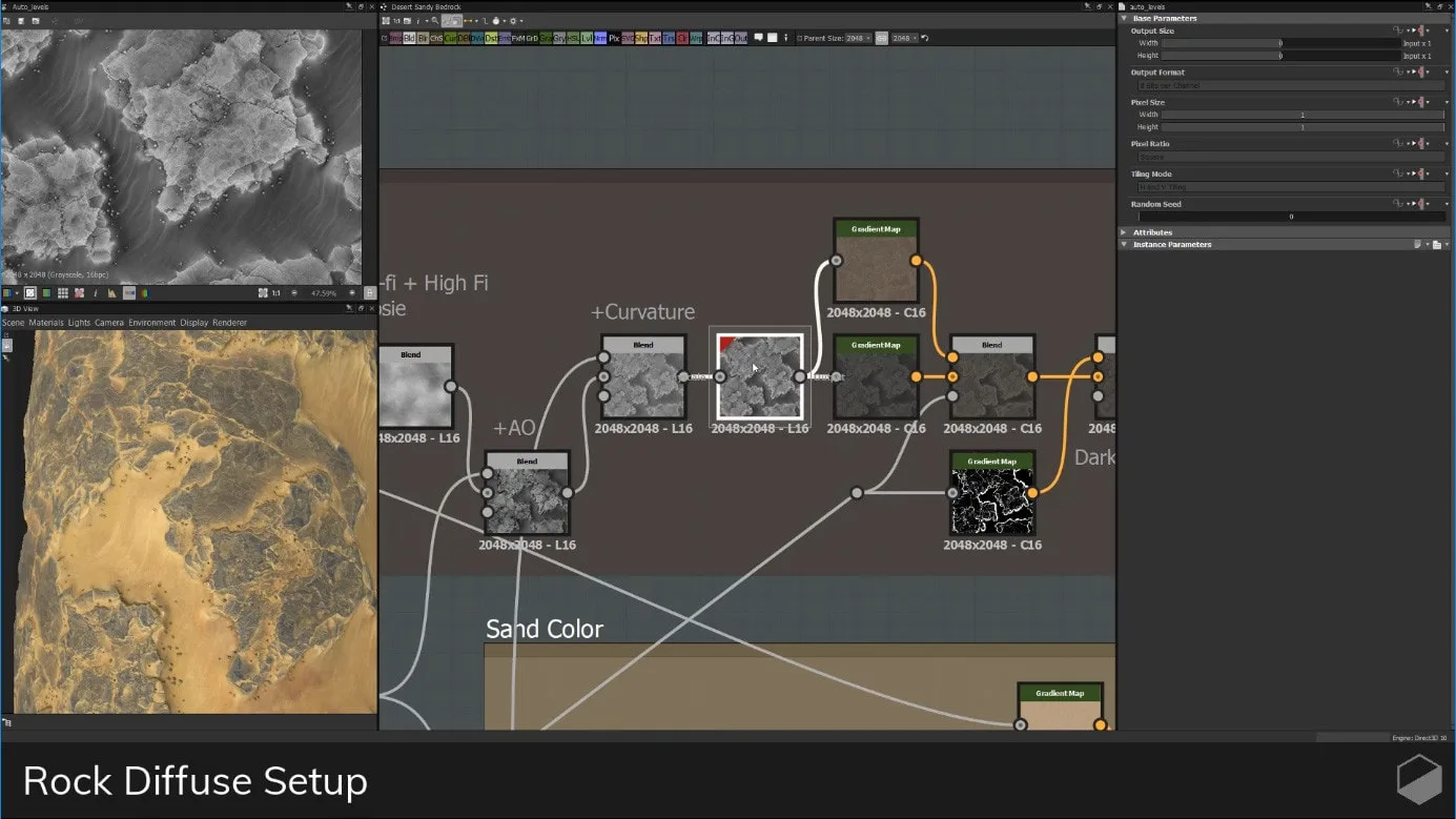 Desert Bedrock | Substance Designer Tutorial