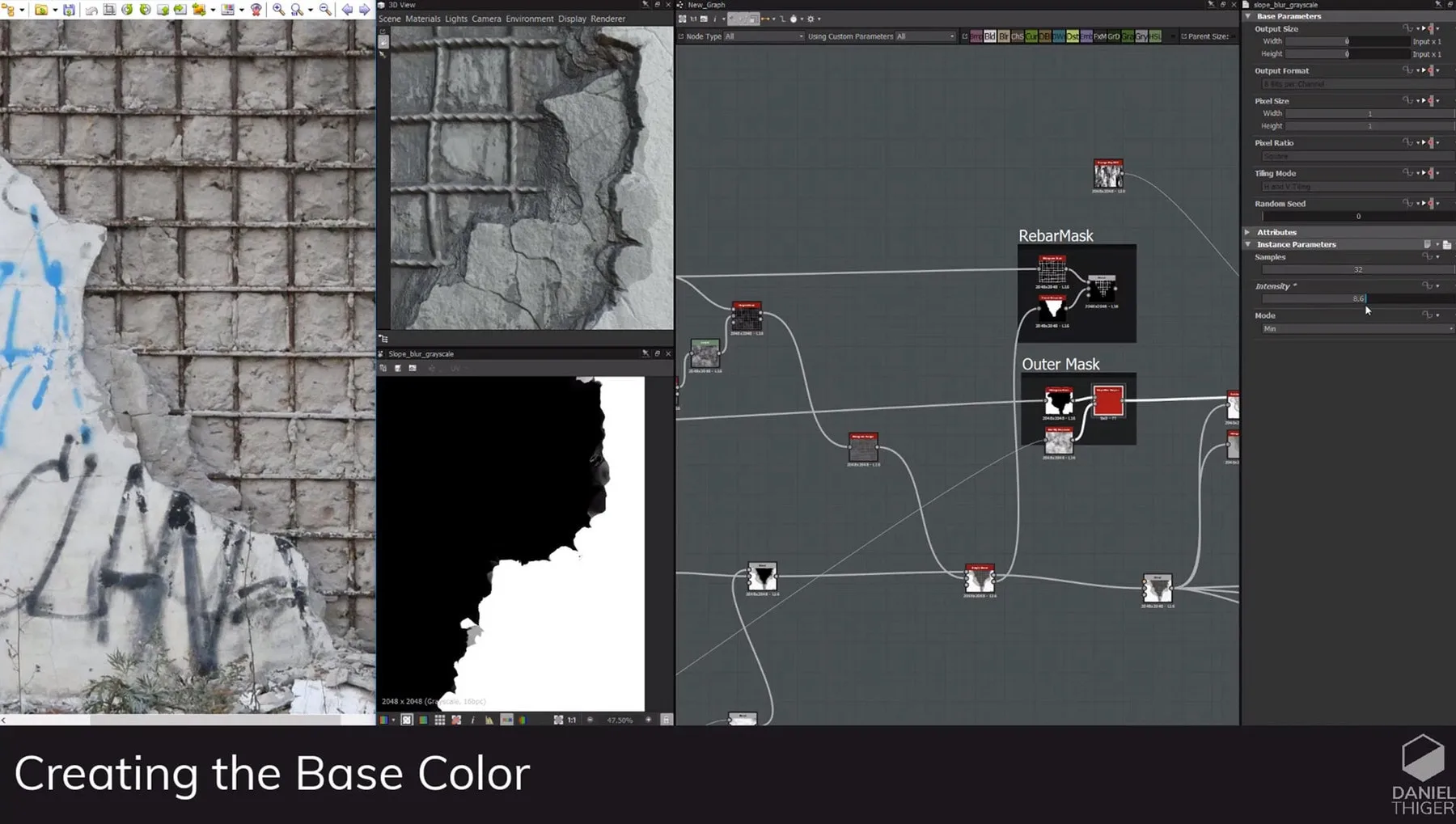 Damaged Plaster Wall | Substance Designer Tutorial