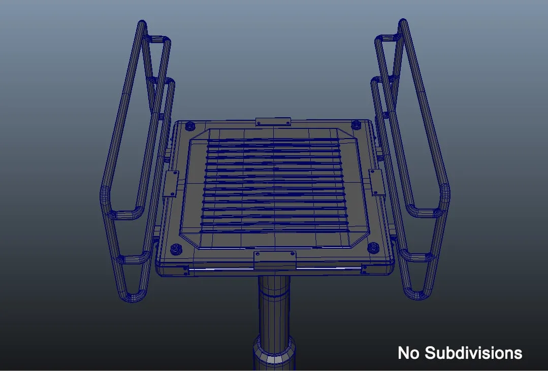 3D Sci-Fi Elevator Platform - High Poly