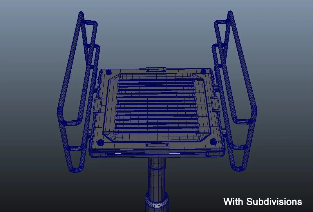 3D Sci-Fi Elevator Platform - High Poly