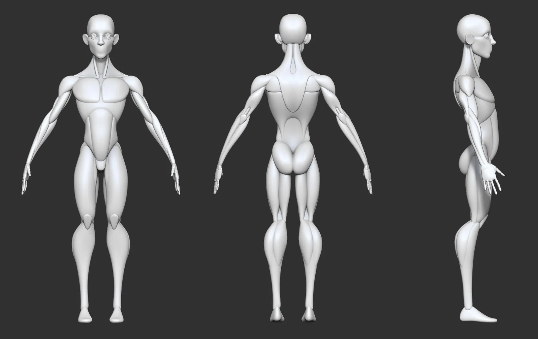 Stylized Male Blockout