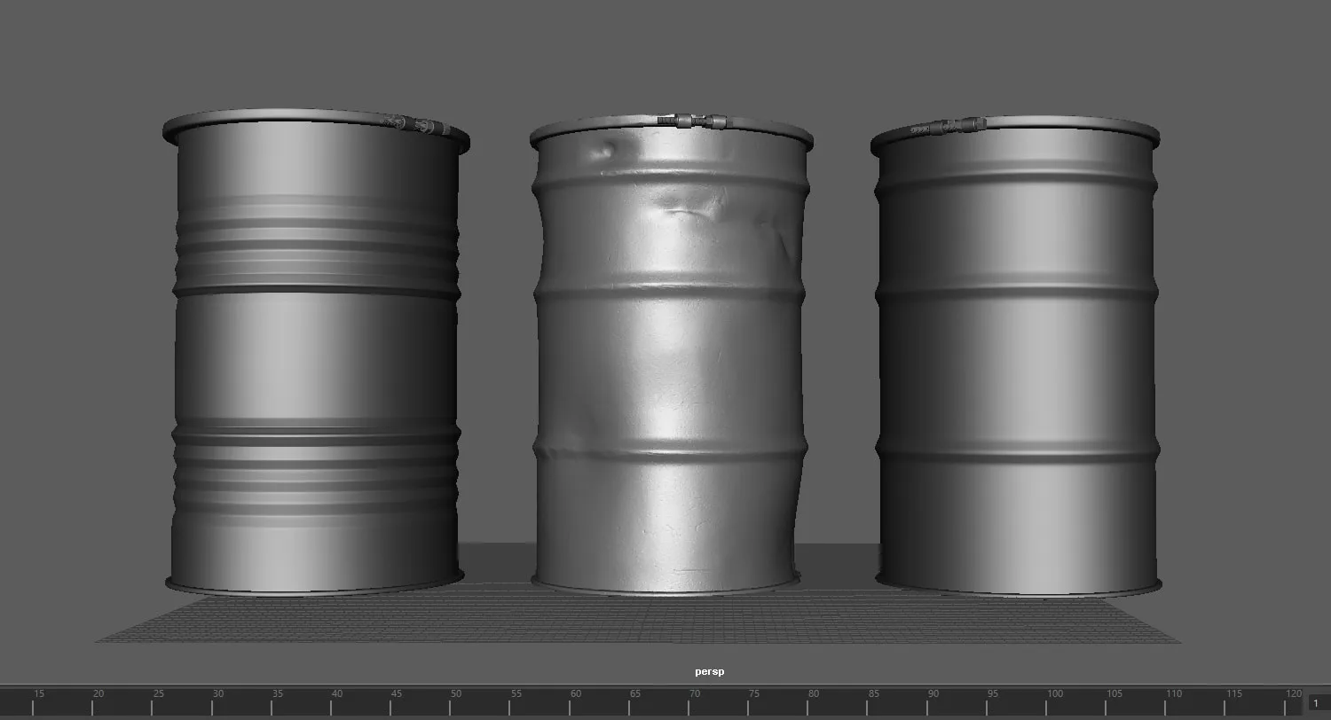 3D Steel Drums - High Poly