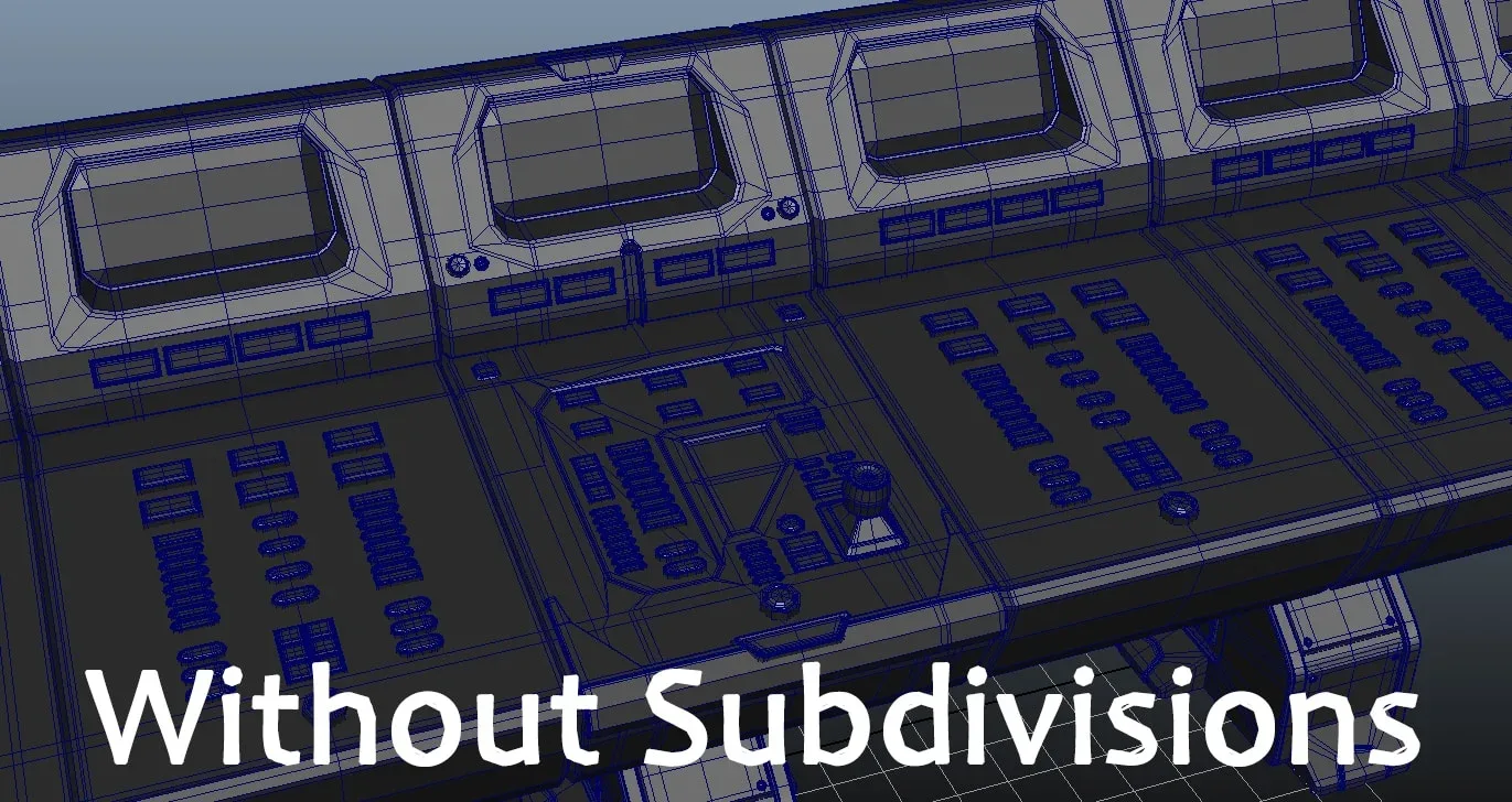 3D Computer Control Station - High Poly