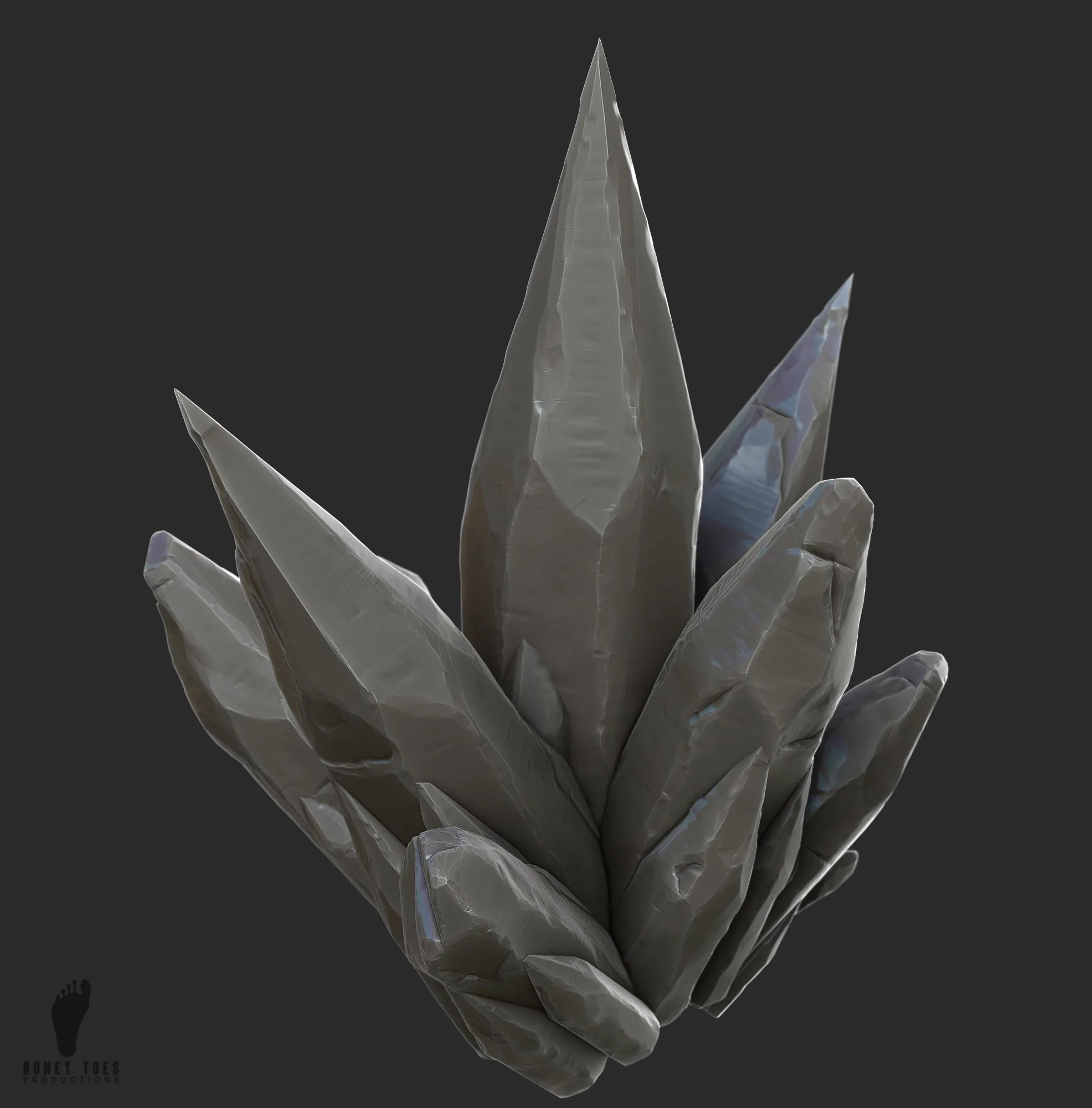 3D Crystal Gemstones - High Poly