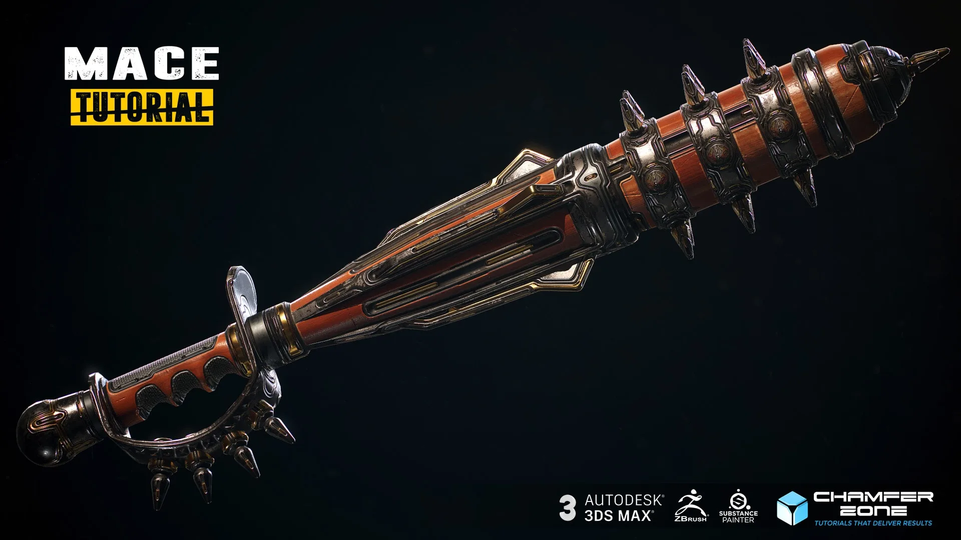 SWORD & MACE Tutorial - ULTIMATE BROTHERS IN ARMS BUNDLE EDITION - Master The Art Of ZBrush, 3Ds Max & Substance Painter